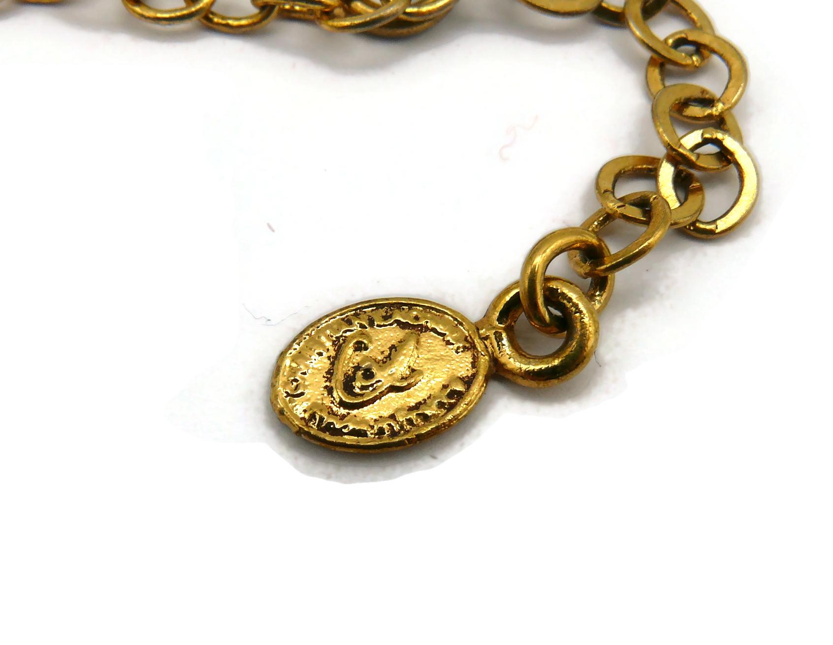 CHRISTIAN LACROIX Vintage Jewelled Pendant Necklace For Sale 14