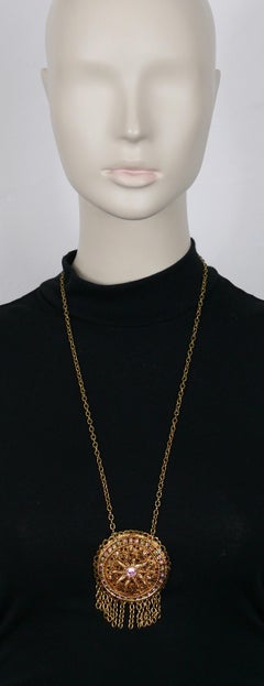 CHRISTIAN LACROIX Vintage Jewelled Pendant Necklace