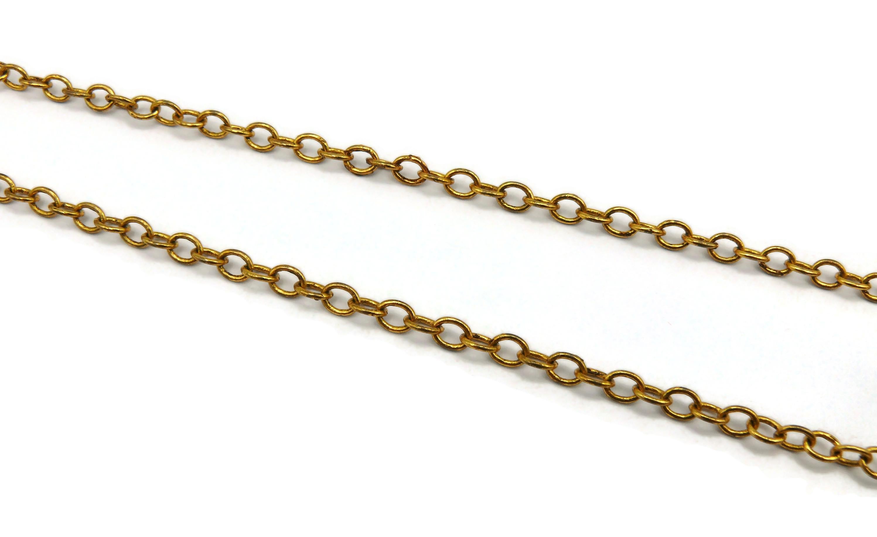 CHRISTIAN LACROIX Vintage Jewelled Pendant Necklace For Sale 4