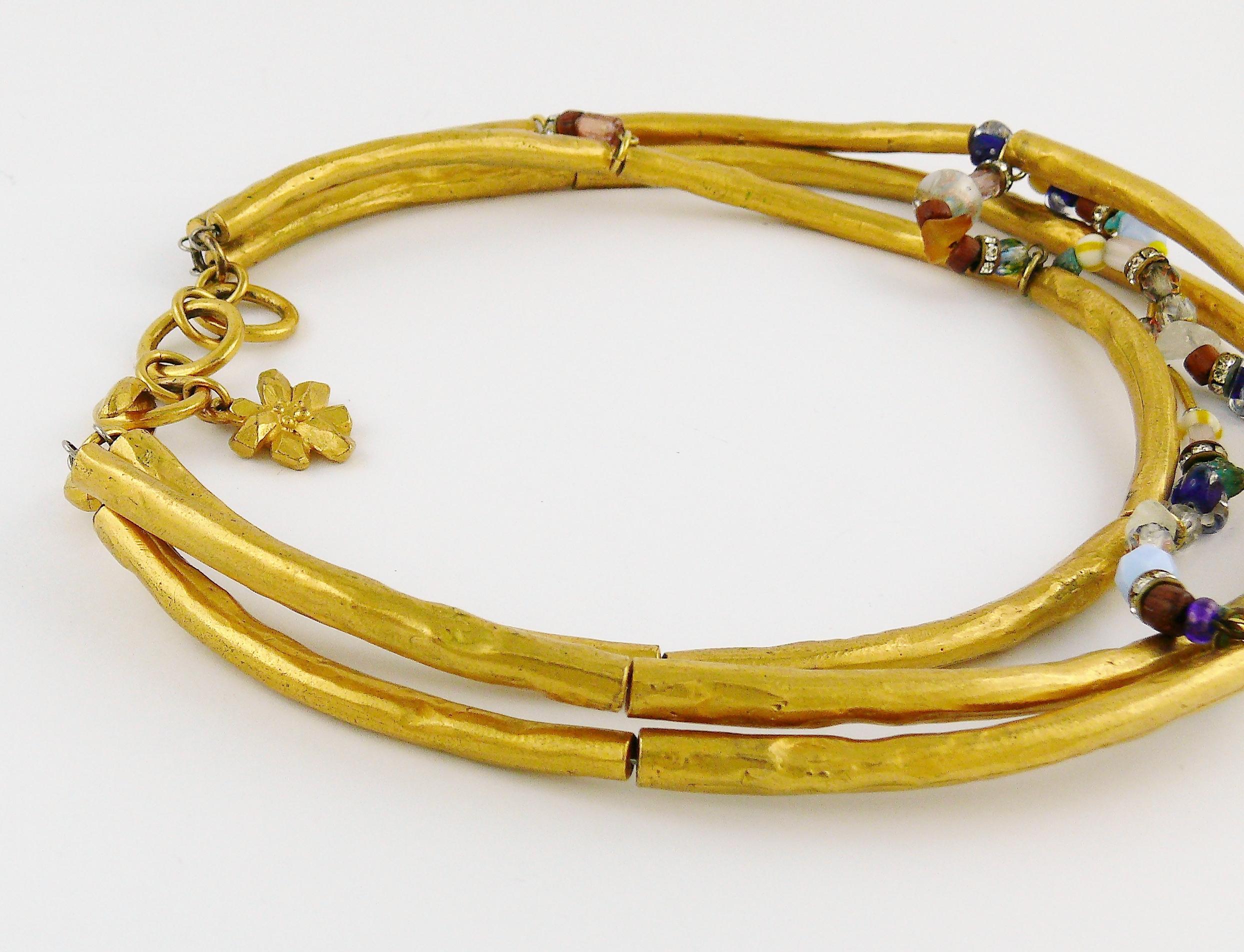 Christian Lacroix Collar gargantilla tubular vintage enjoyado en Bueno estado para la venta en Nice, FR
