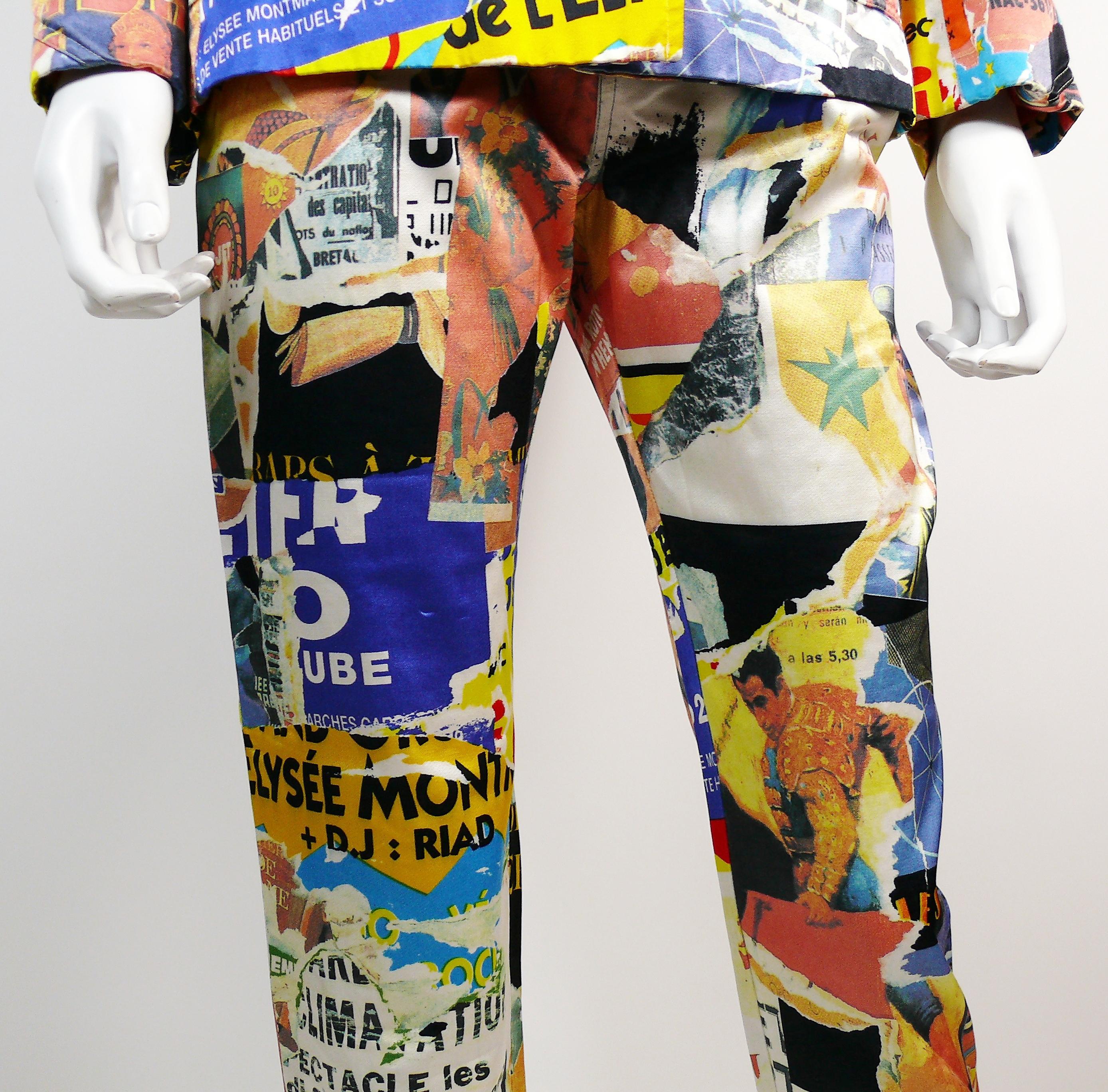 Christian Lacroix - Combinaison blazer et pantalon pop art vintage en dentelle lacée Bon état - En vente à Nice, FR
