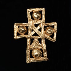 Christian Lacroix Vintage Large Cross Brooch/Pendant