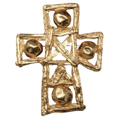 Christian Lacroix Vintage Broche/Colgante Cruz Grande