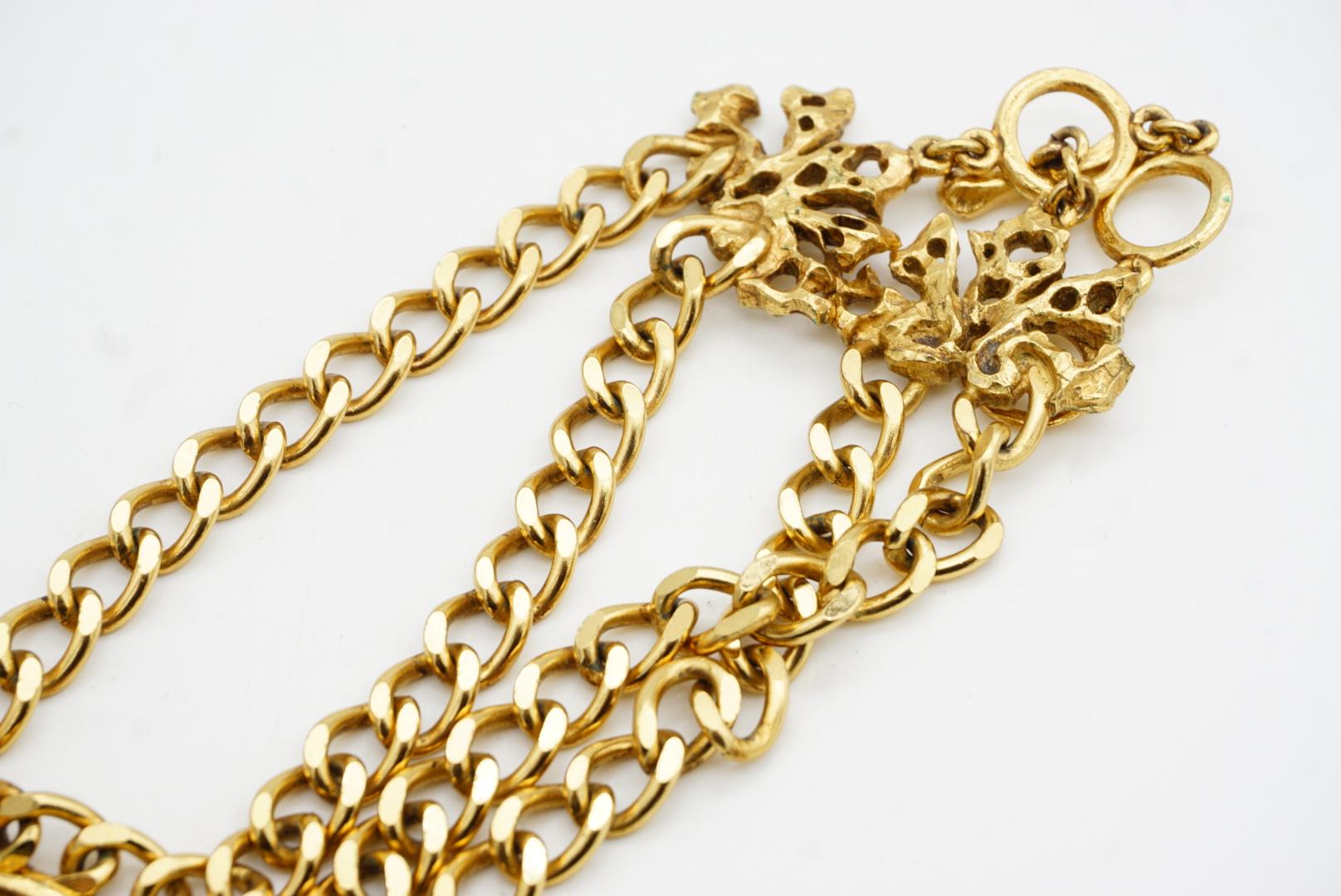 Collier ras du cou double couche avec logo Vintage Lacroix, cœur ovale et croix en vente 8