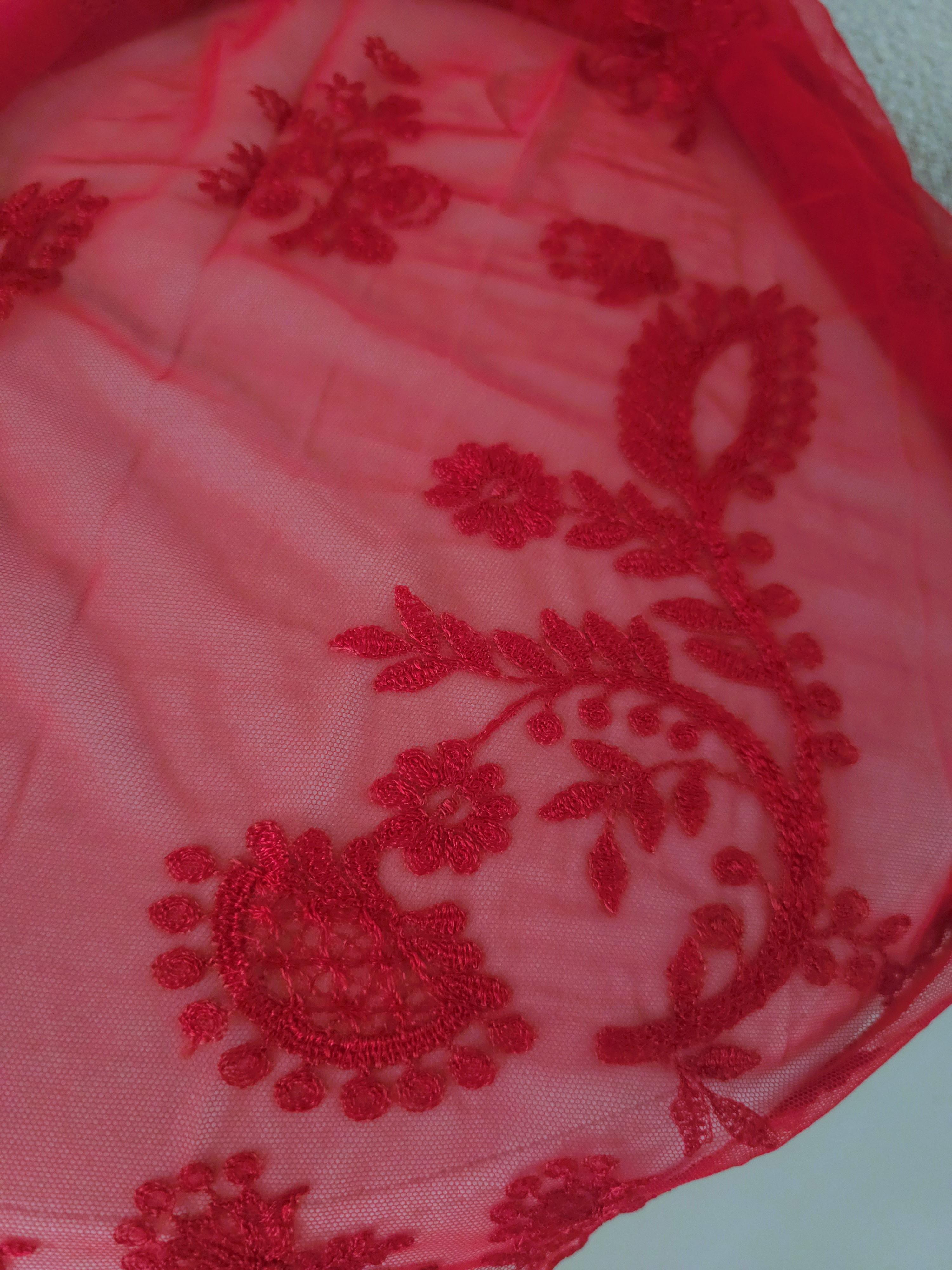 Christian Lacroix Vintage Falda Larga Roja y Rosa Años 90 en venta 5