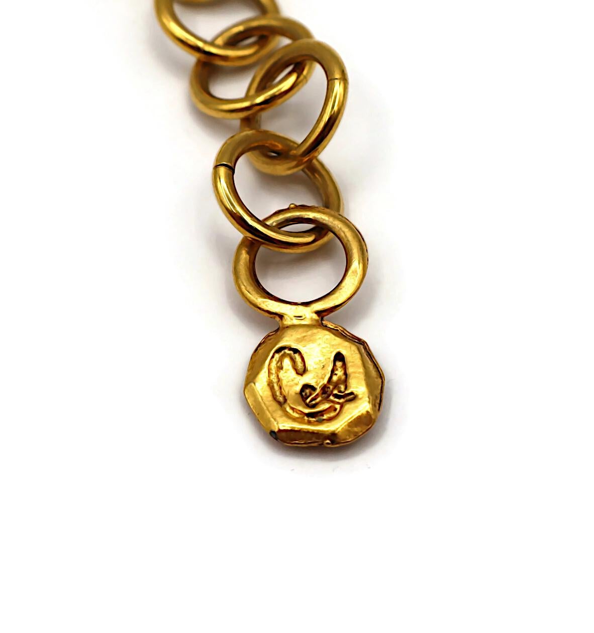 CHRISTIAN LACROIX Collier pendentif vintage en forme de cœur massif en vente 13