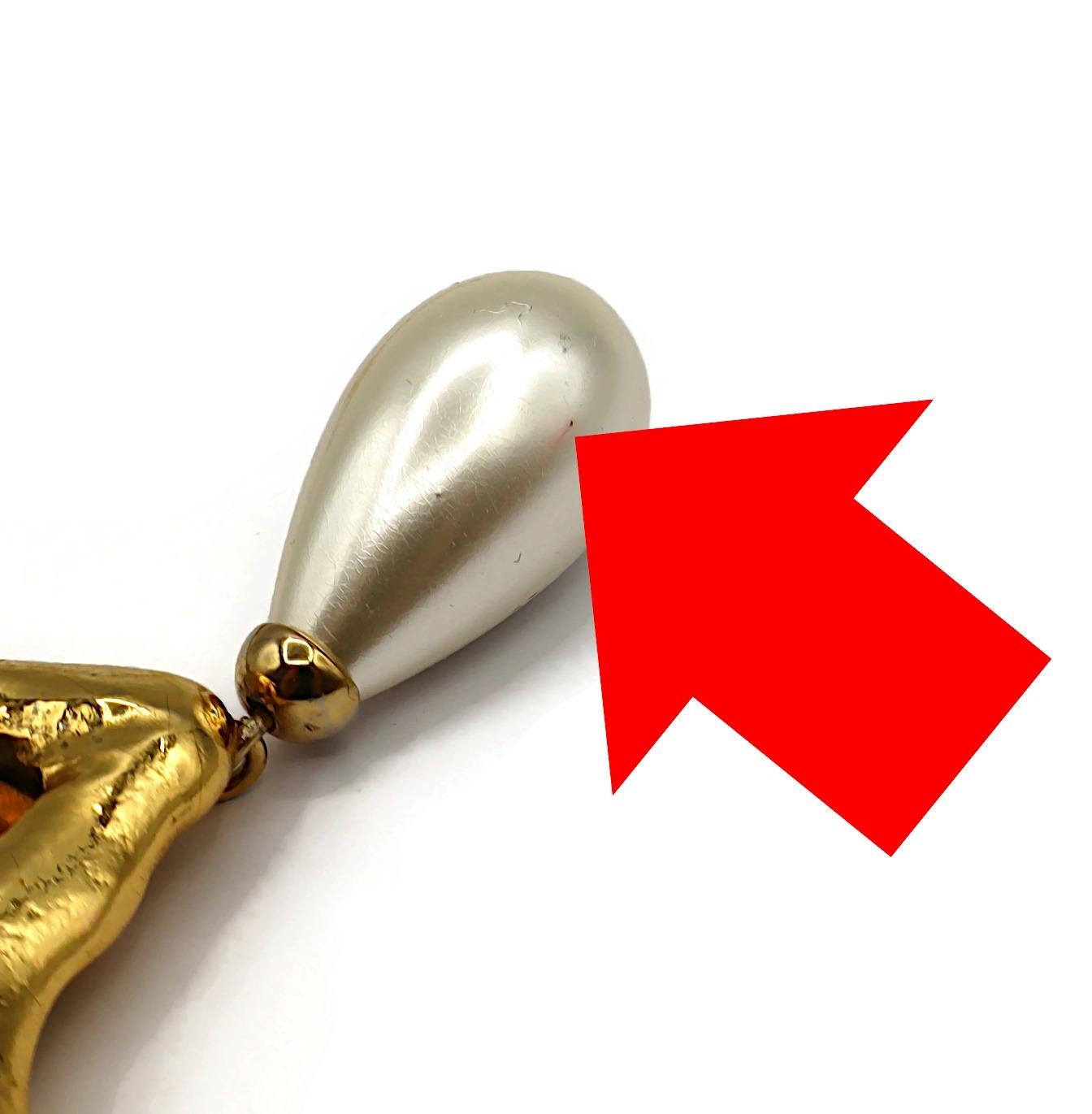 CHRISTIAN LACROIX Collier pendentif vintage en forme de cœur massif en vente 15