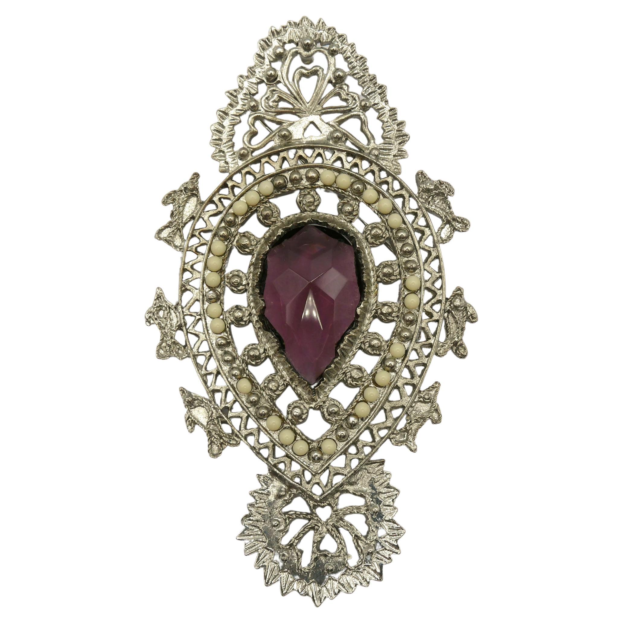 Ciondolo spilla d'ispirazione indiana CHRISTIAN LACROIX Vintage Massive