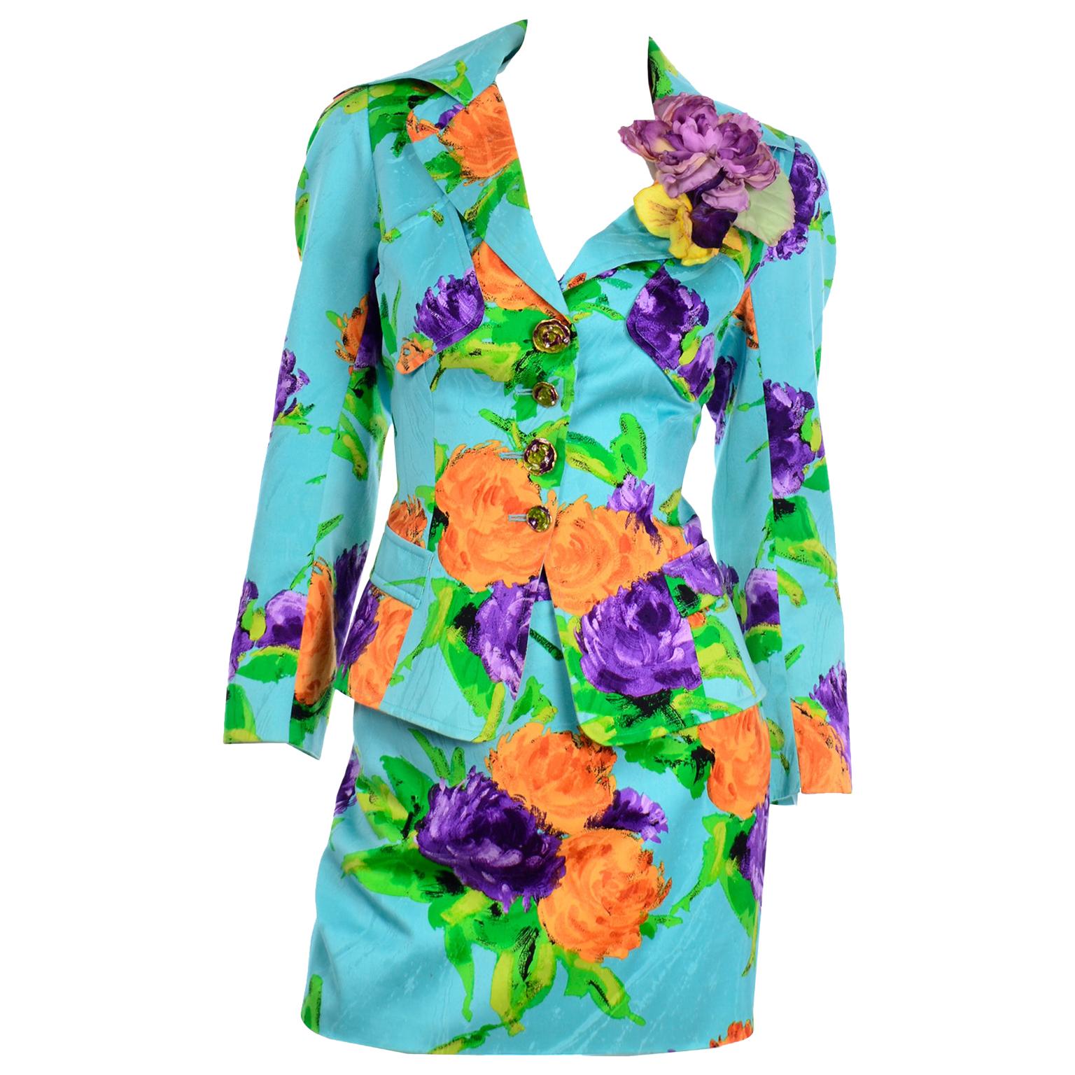 Christian Lacroix Vintage Iconic Jewelled Cross Denim Vest at 1stDibs