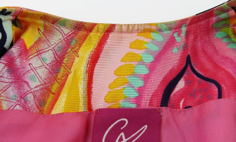 Christian Lacroix Vintage Multicolor Iconic Heart Print Jacket at 1stDibs