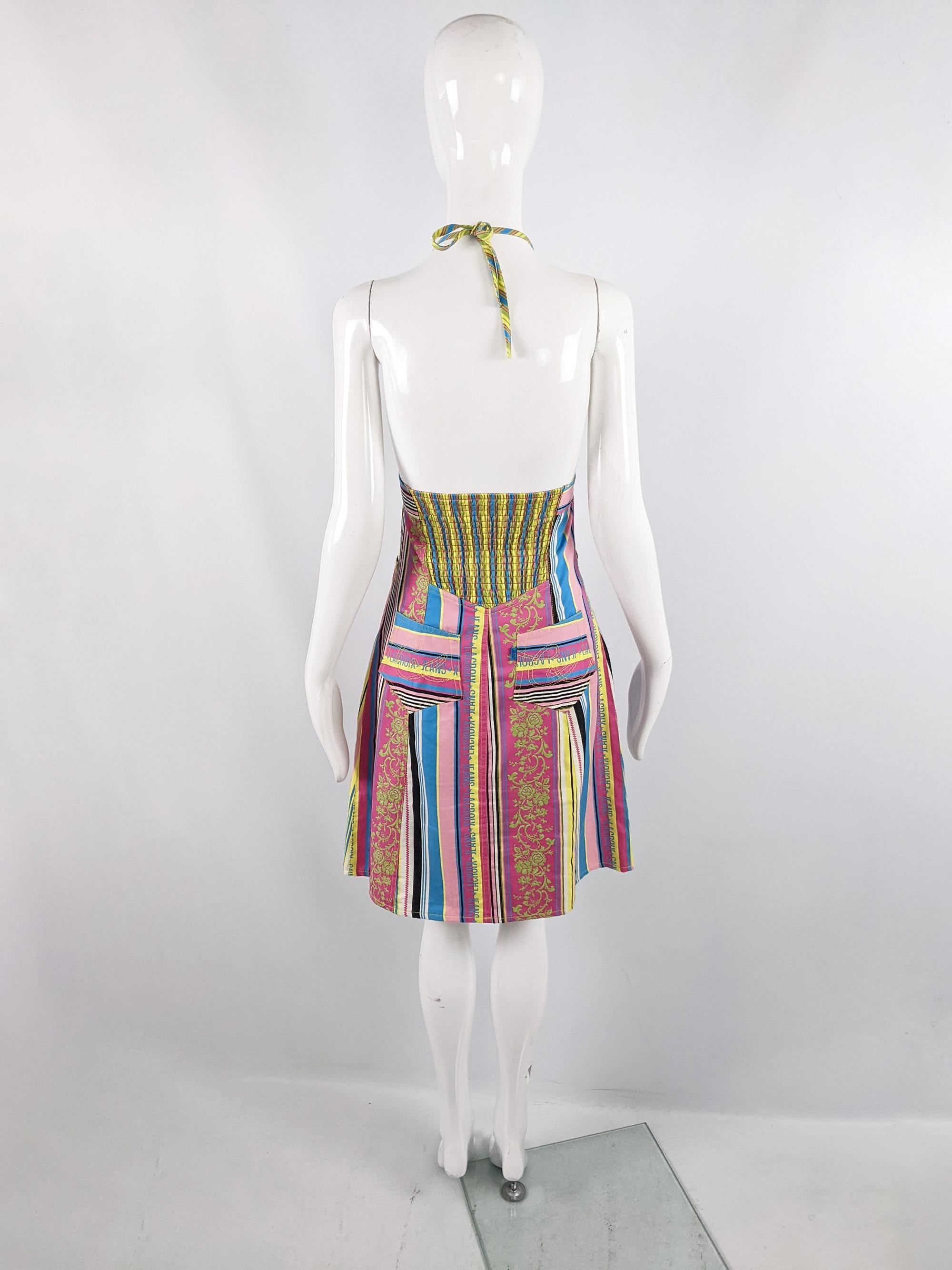 Christian Lacroix Vintage Mehrfarbig Sexy y2k 90s Mehrfarbiges Kleid im Angebot 3