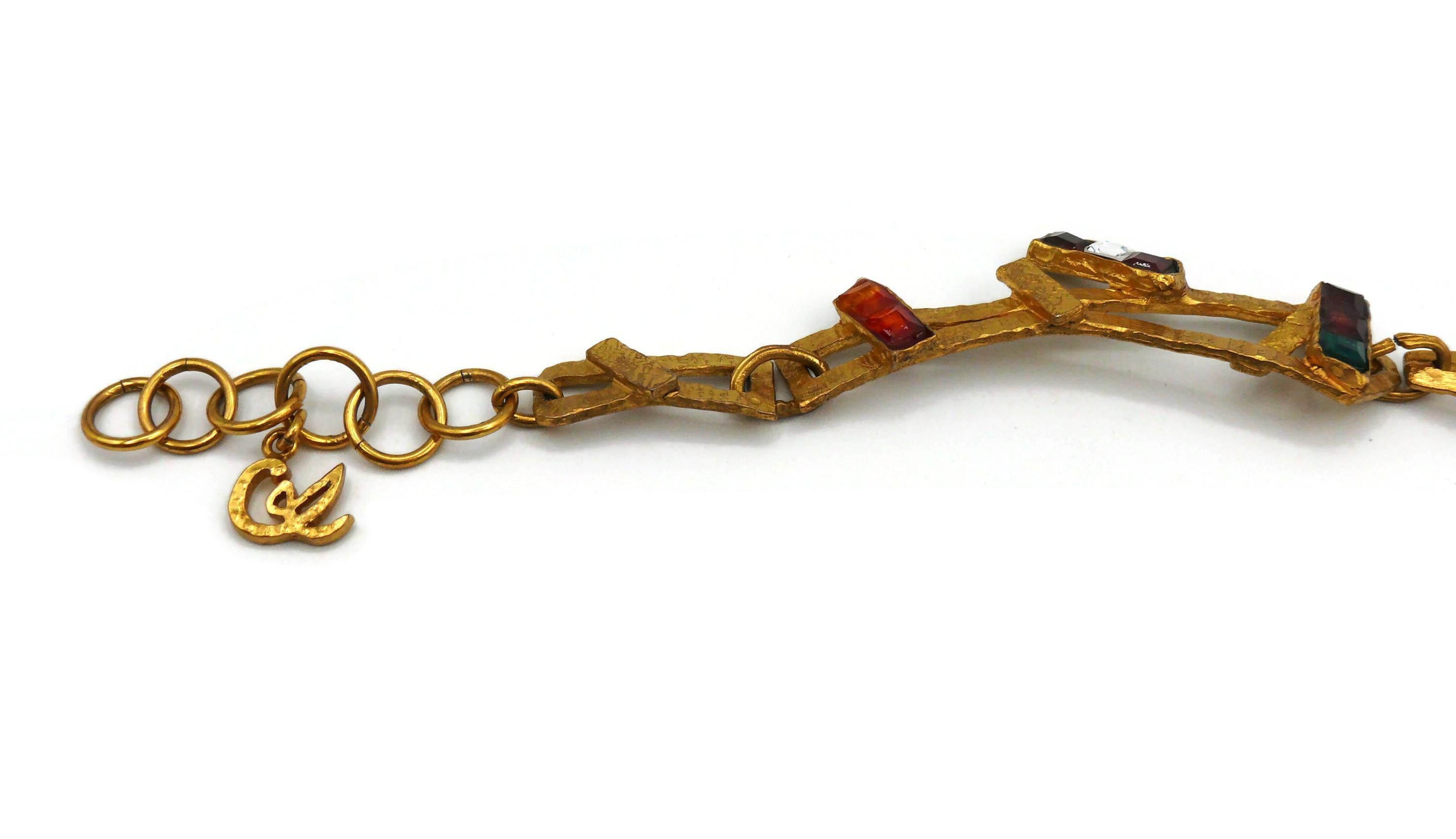 CHRISTIAN LACROIX Vintage Necklace Rainbow Collection For Sale 4