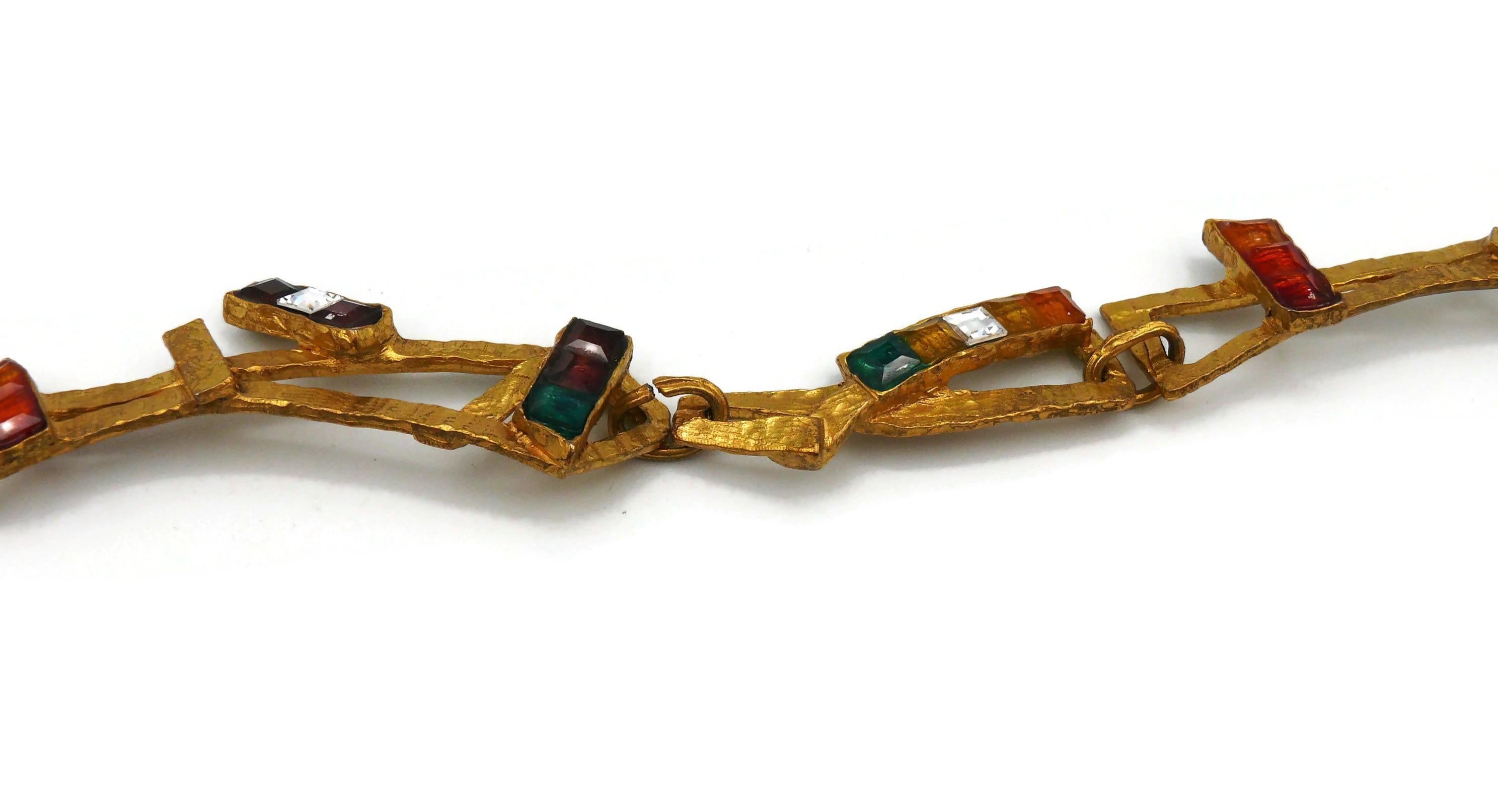 CHRISTIAN LACROIX Vintage Necklace Rainbow Collection For Sale 5