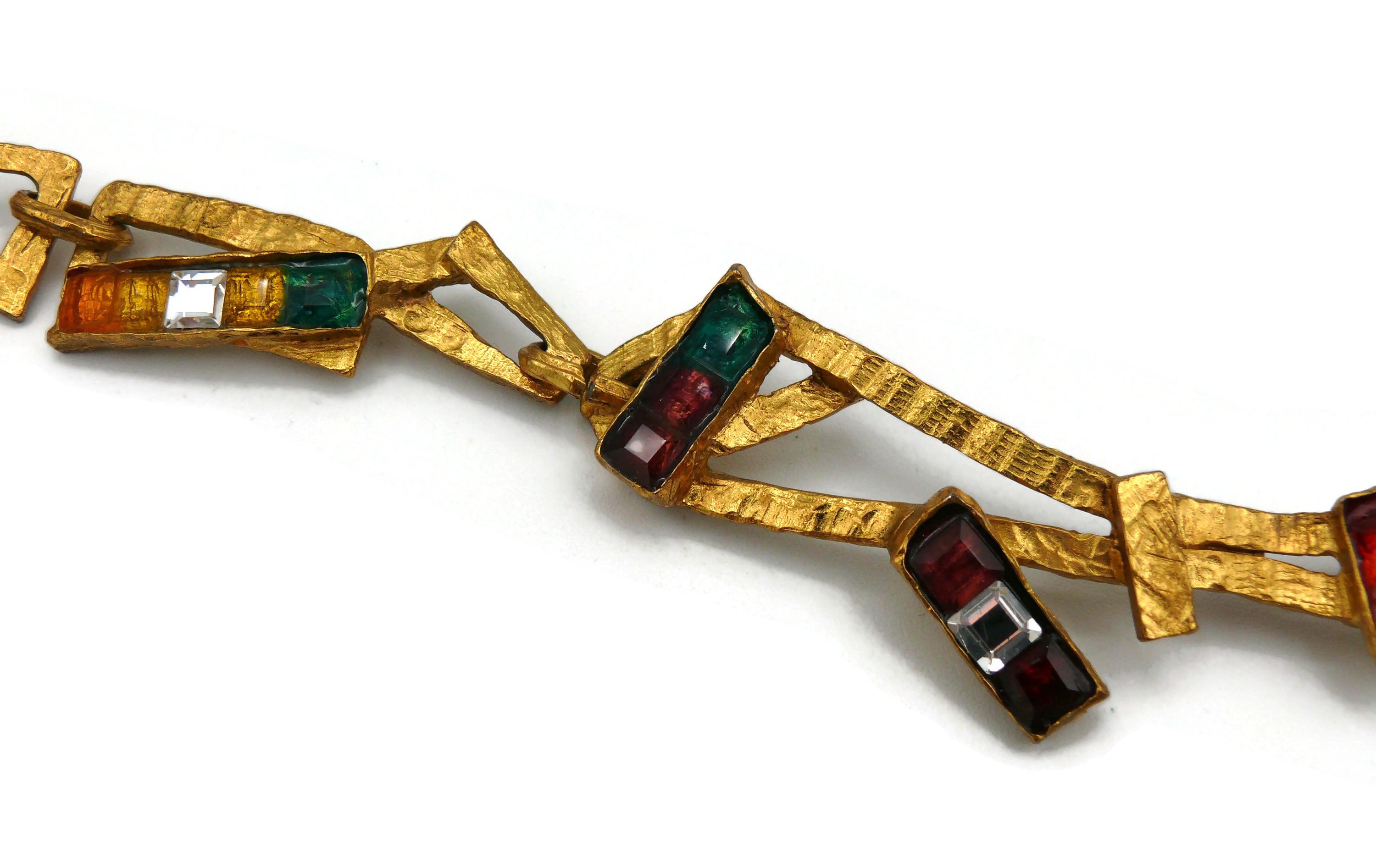 CHRISTIAN LACROIX Vintage Necklace Rainbow Collection For Sale 1