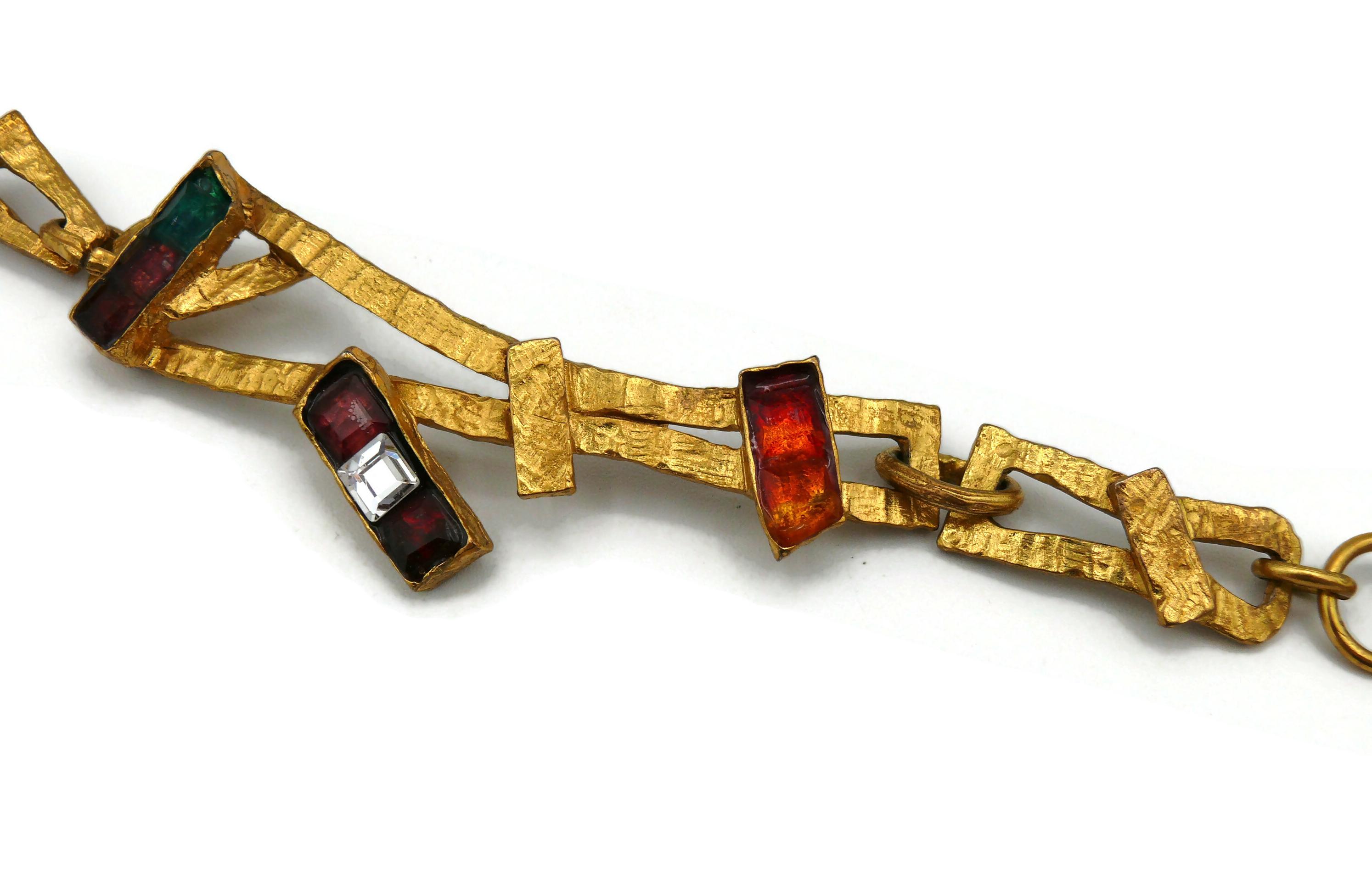 CHRISTIAN LACROIX Vintage Necklace Rainbow Collection For Sale 2