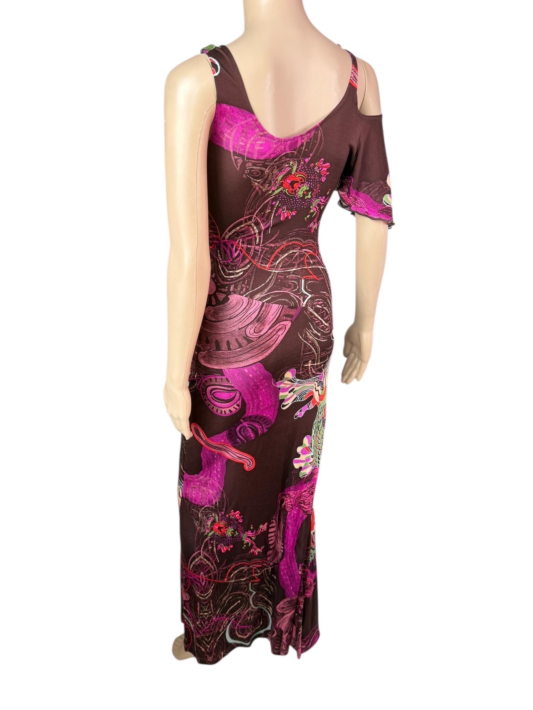 Christian Lacroix - Robe de soirée longue vintage en soie à une manche en vente 6