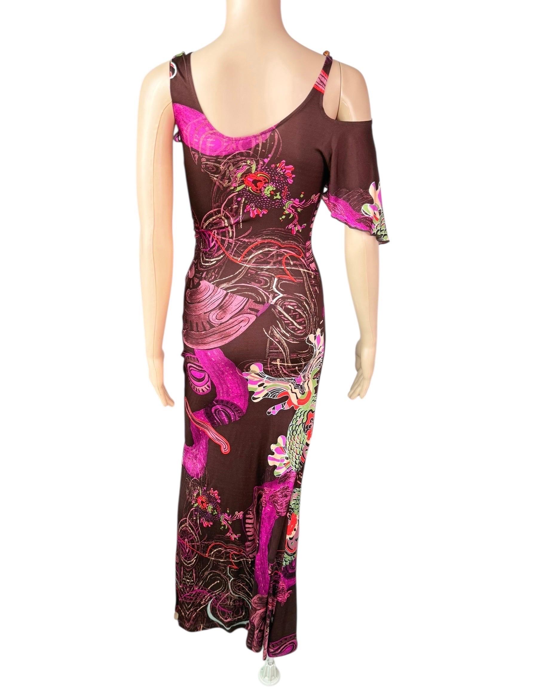 Christian Lacroix - Robe de soirée longue vintage en soie à une manche Pour femmes en vente