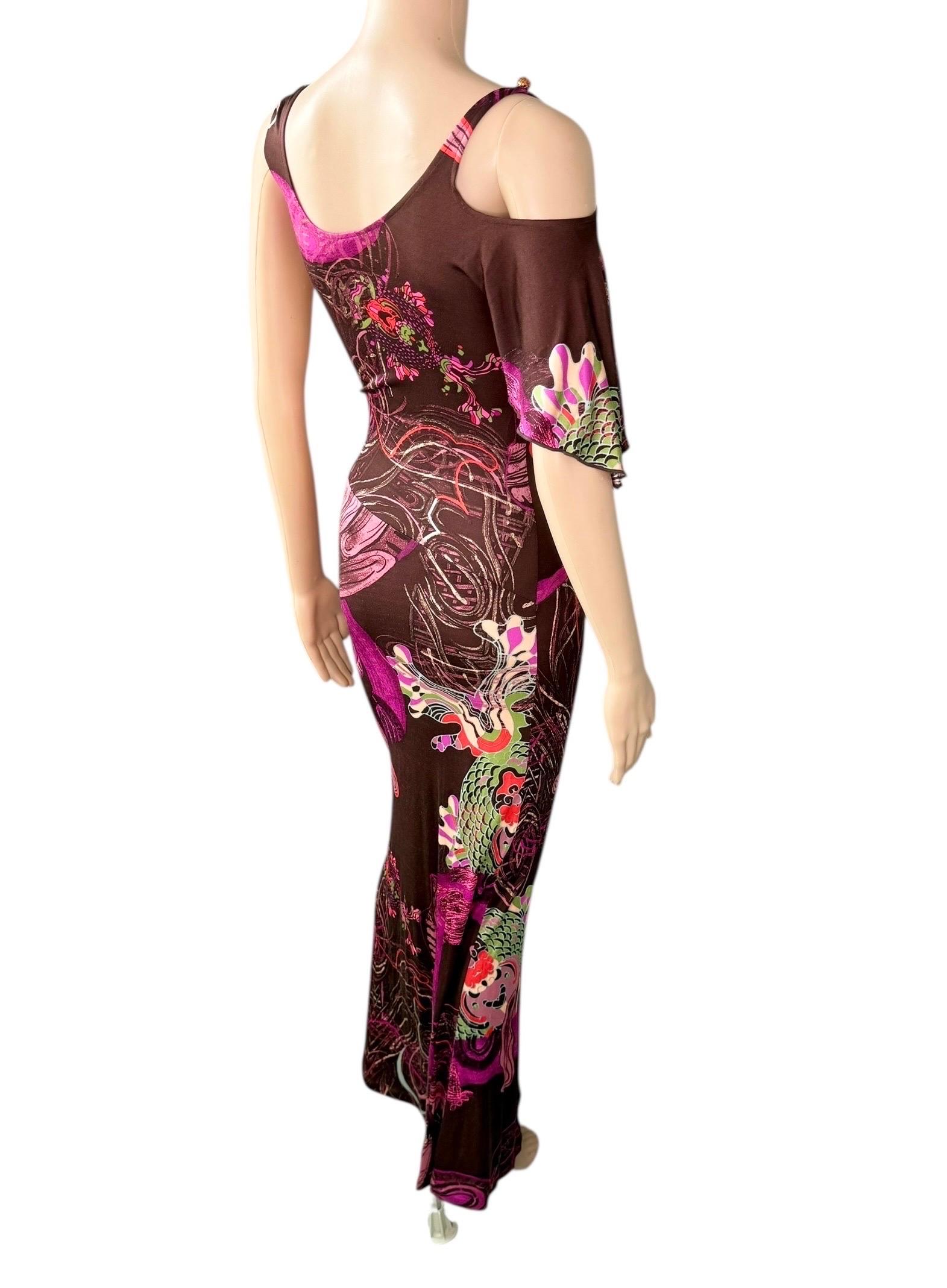 Christian Lacroix - Robe de soirée longue vintage en soie à une manche en vente 2