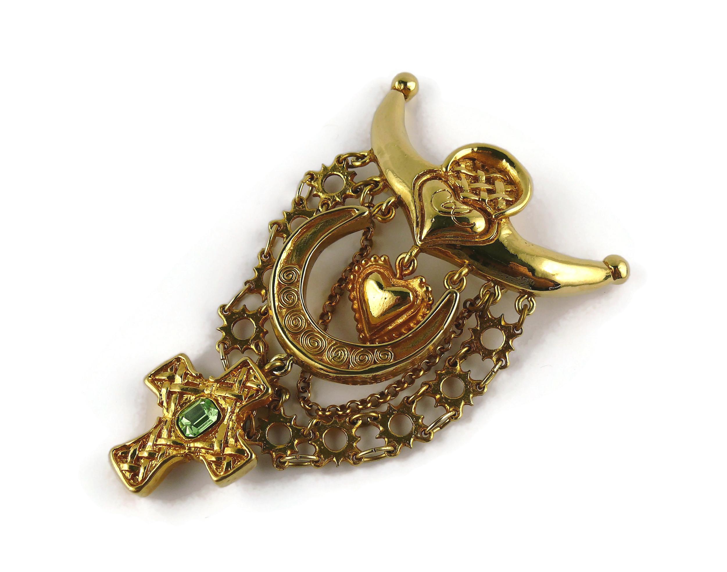 Christian Lacroix Vintage Opulent Arlesian Inspired Brooch For Sale 1