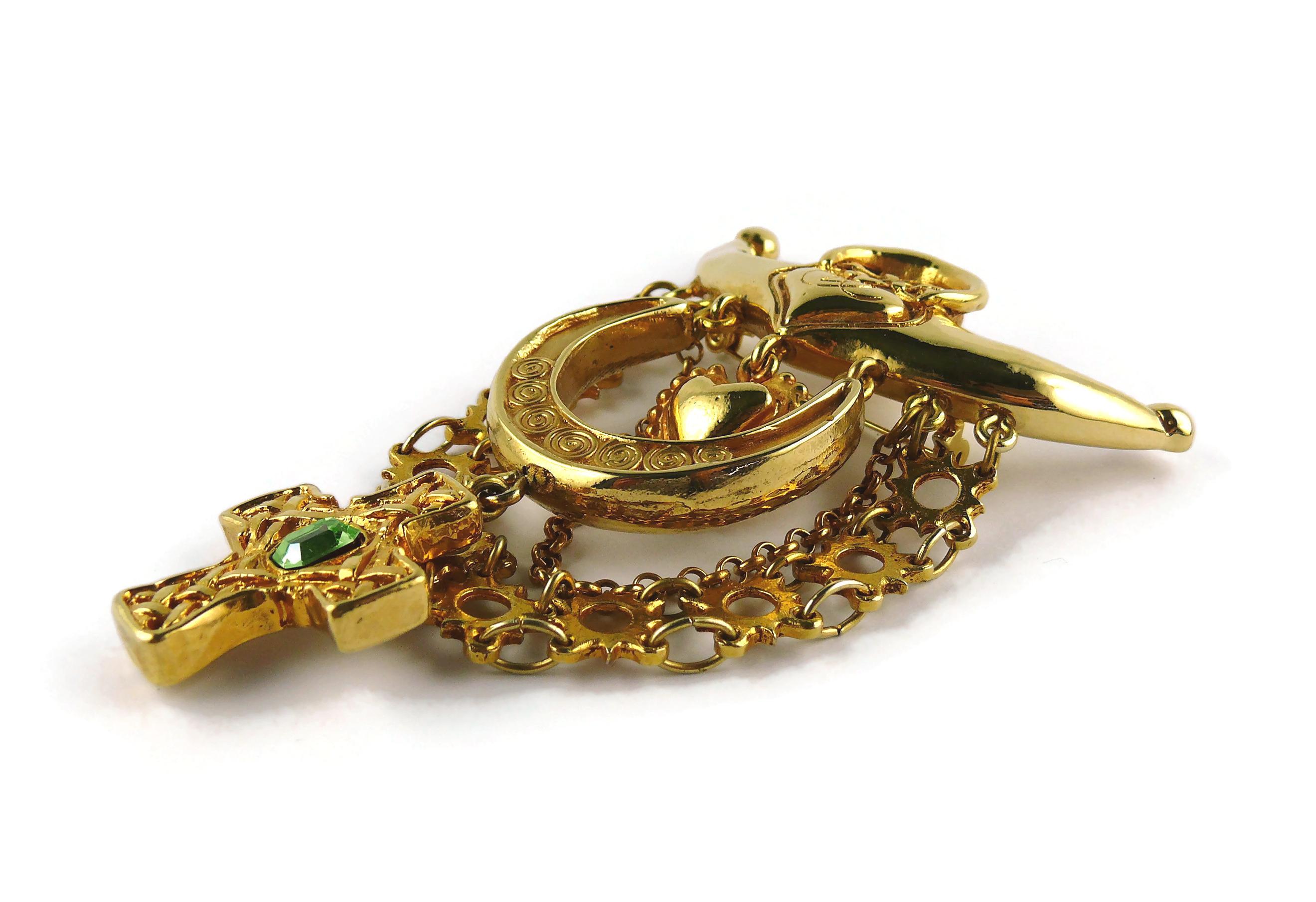 Christian Lacroix Vintage Opulent Arlesian Inspired Brooch For Sale 3