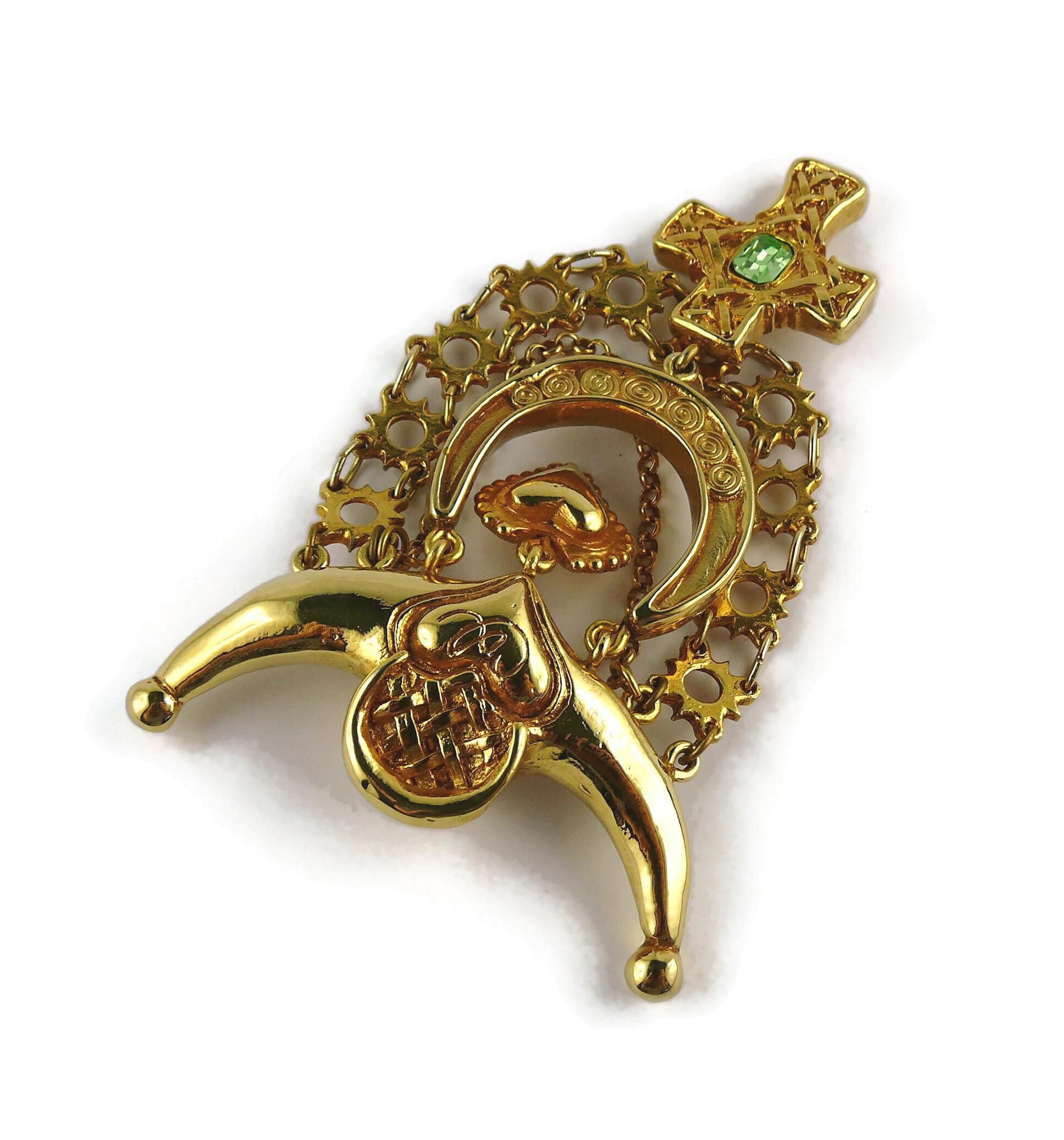 Christian Lacroix Vintage Opulent Arlesian Inspired Brooch For Sale 4