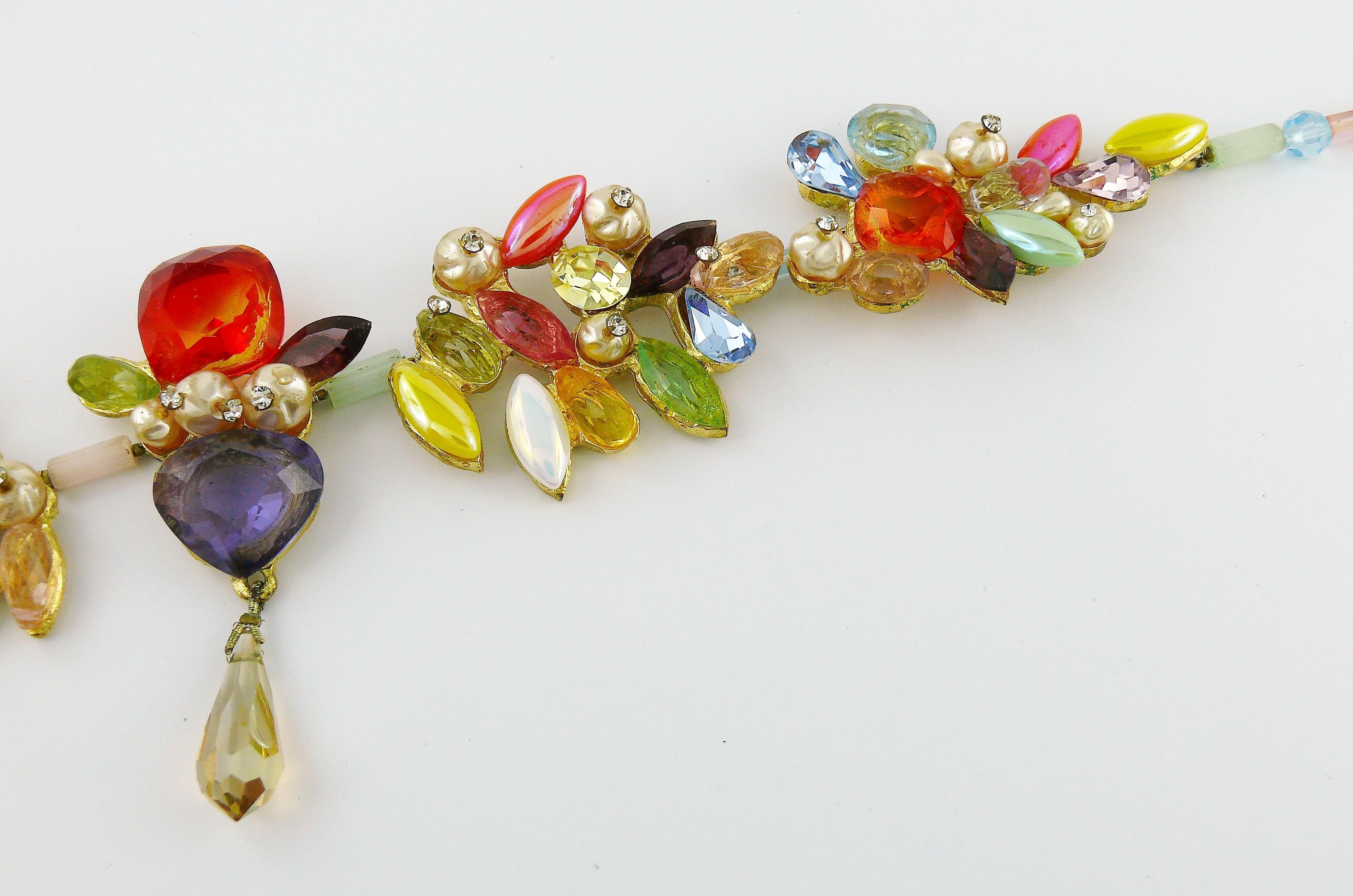 Christian Lacroix Vintage Opulent Jewelled Necklace 1