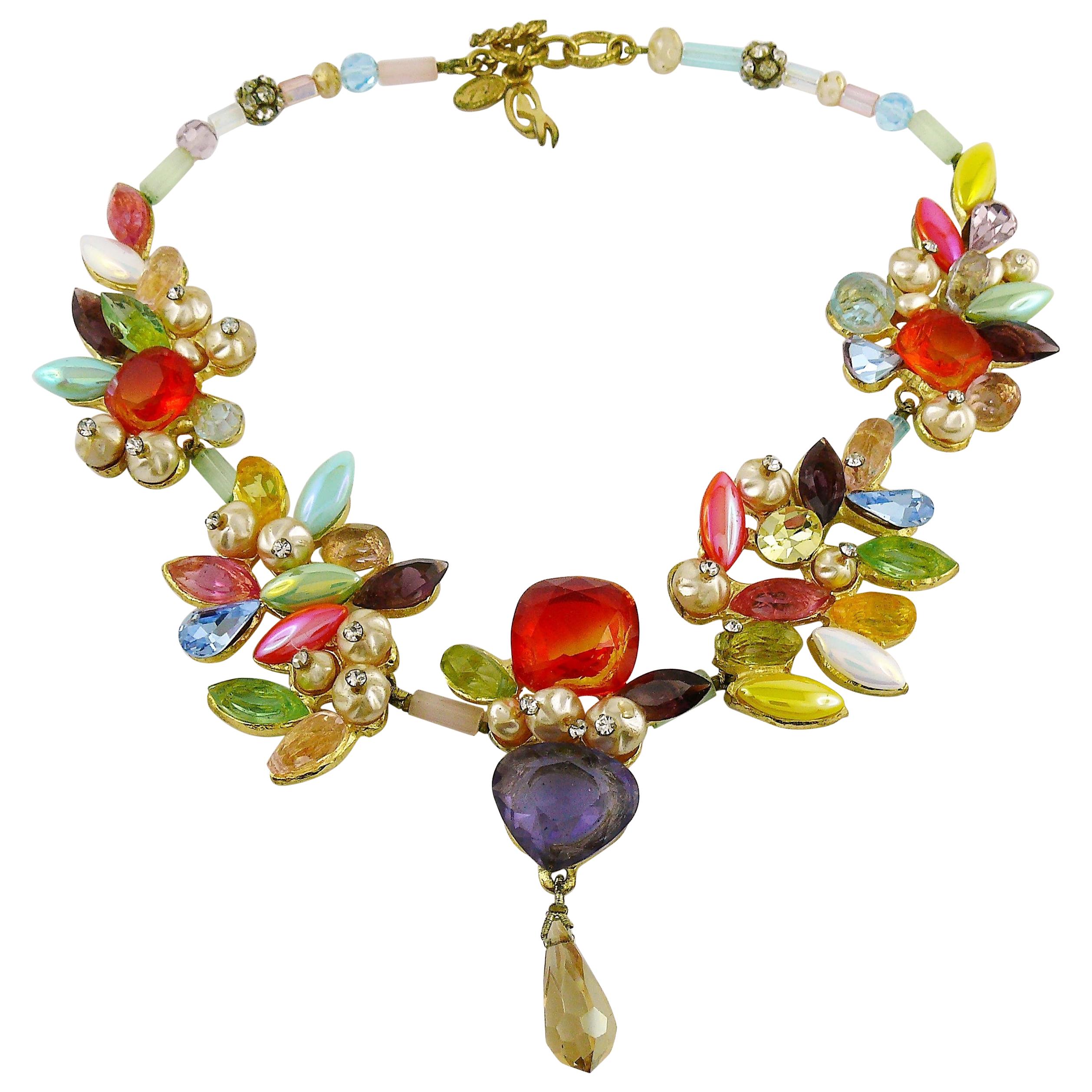 Christian Lacroix Vintage Opulent Jewelled Necklace