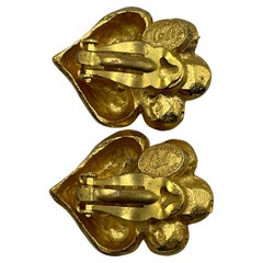 Christian Lacroix Vintage Pearl Gold-Toned Earrings.