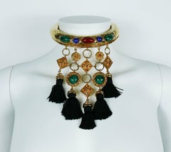 Christian Lacroix Collana Torque d'ispirazione etnica vintage e rara