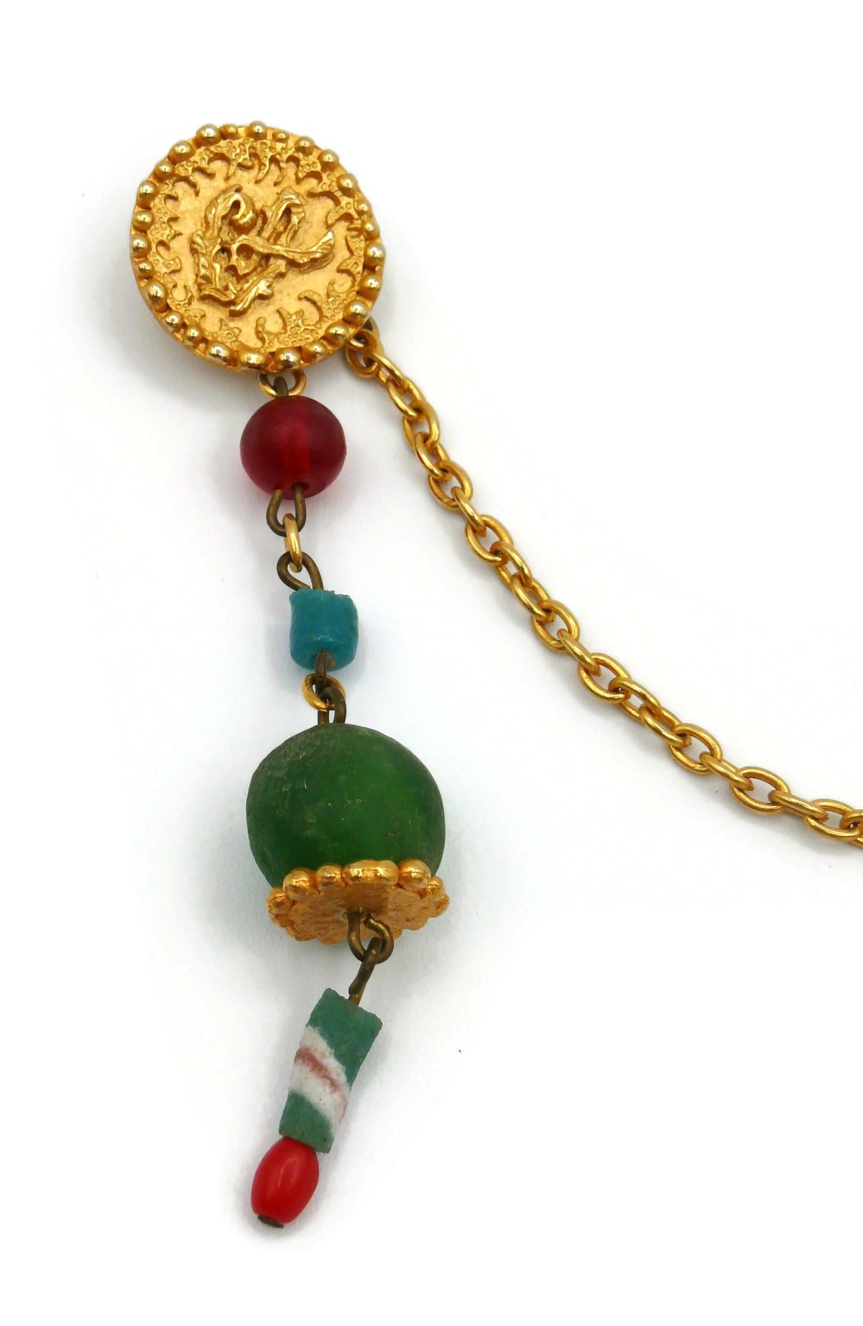 De las mujeres Christian Lacroix Vintage Raro Broche doble de camafeo de Virgen con Niño en venta