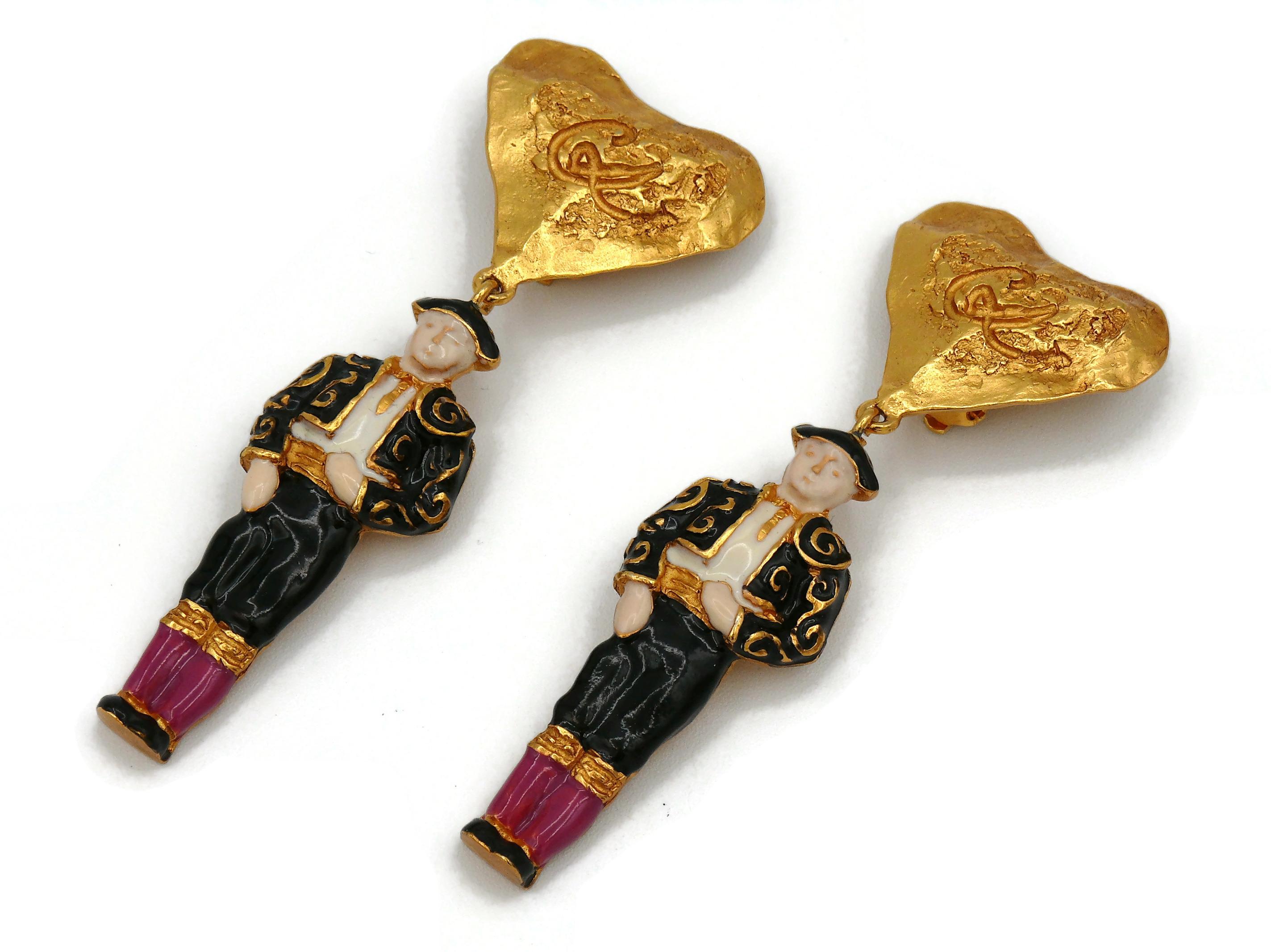 Women's Christian Lacroix Vintage Rare Matador Dangling Earrings For Sale