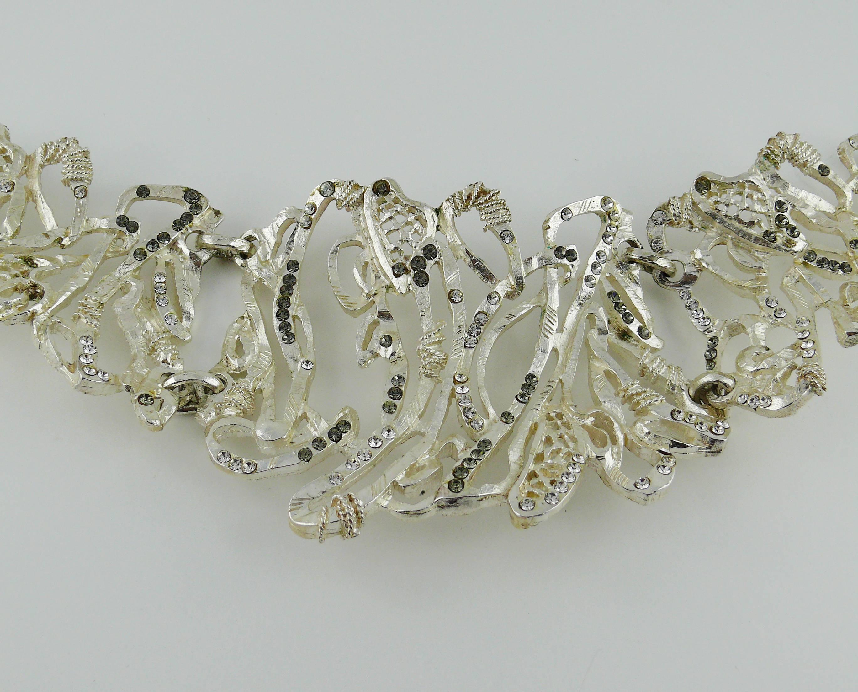 Christian Lacroix Vintage Rare Opulent Jewelled Choker Necklace 1