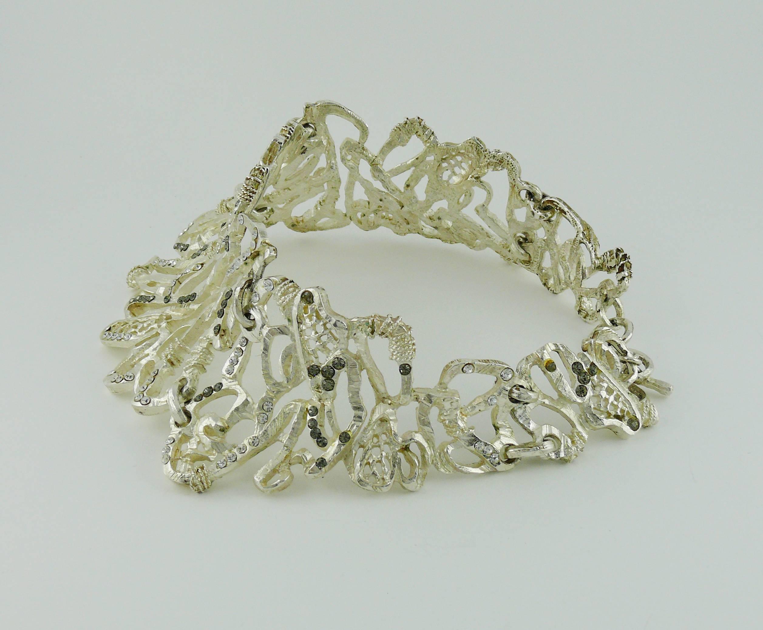 Christian Lacroix Vintage Rare Opulent Jewelled Choker Necklace 2