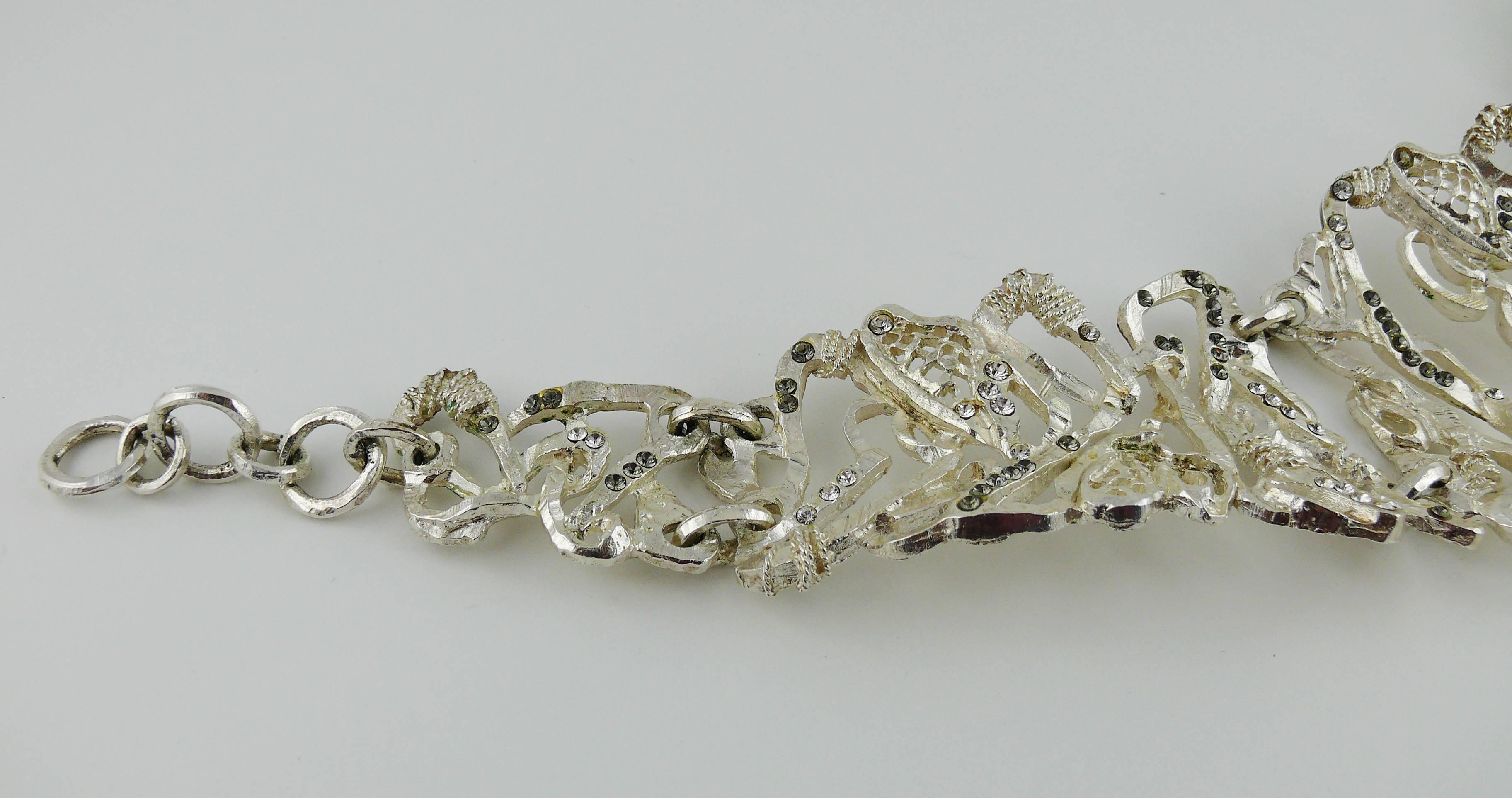 Christian Lacroix Vintage Rare Opulent Jewelled Choker Necklace 3
