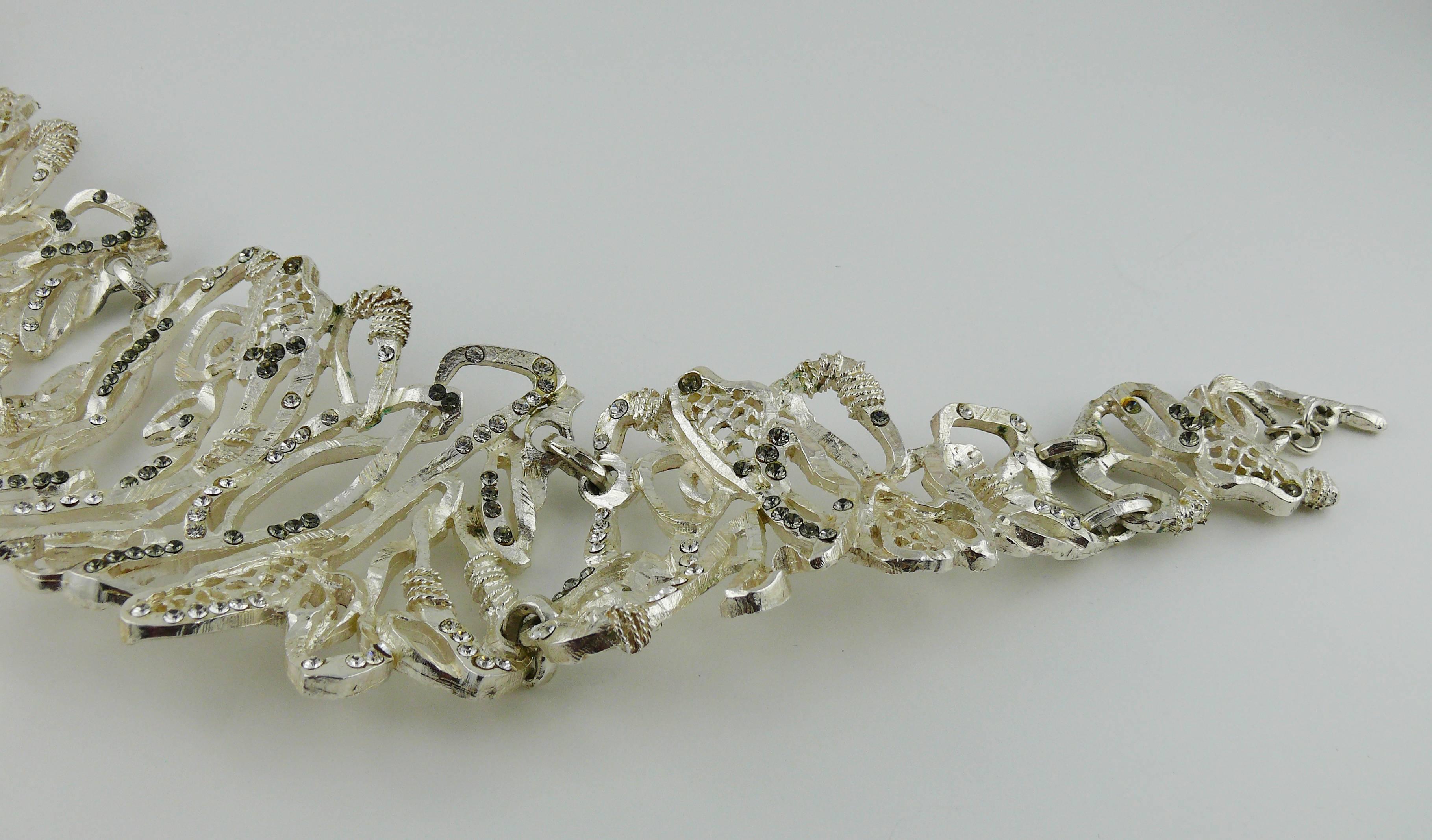 Christian Lacroix Vintage Rare Opulent Jewelled Choker Necklace 5