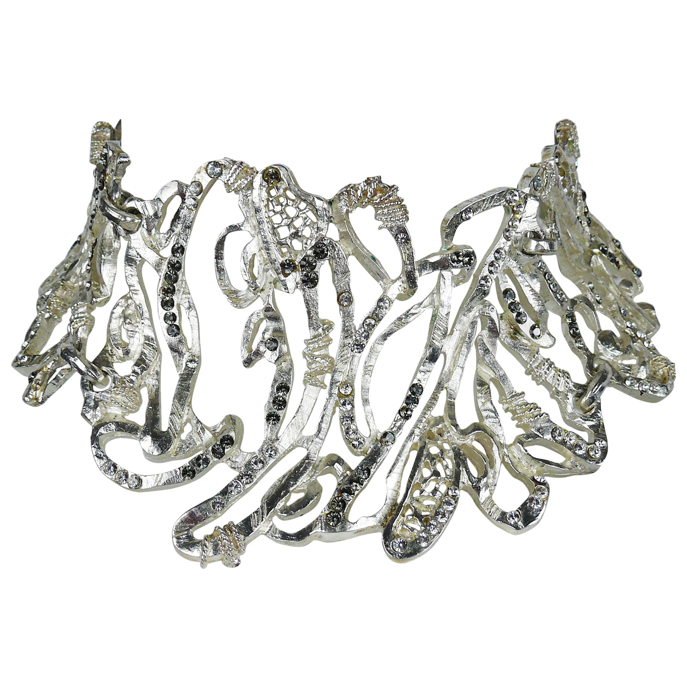 Christian Lacroix Vintage Rare Opulent Jewelled Choker Necklace