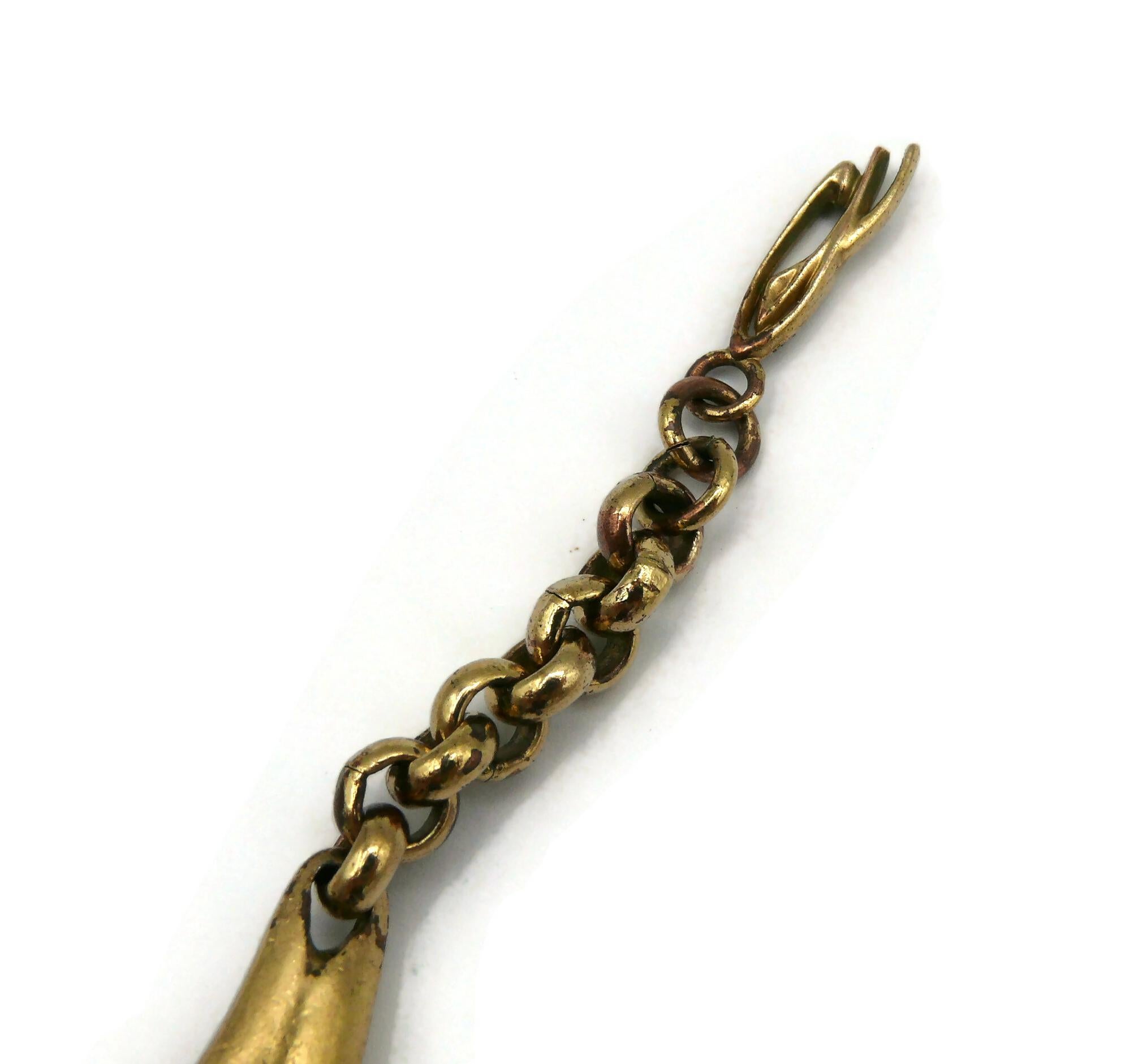 CHRISTIAN LACROIX Vintage Resin Choker Necklace For Sale 6