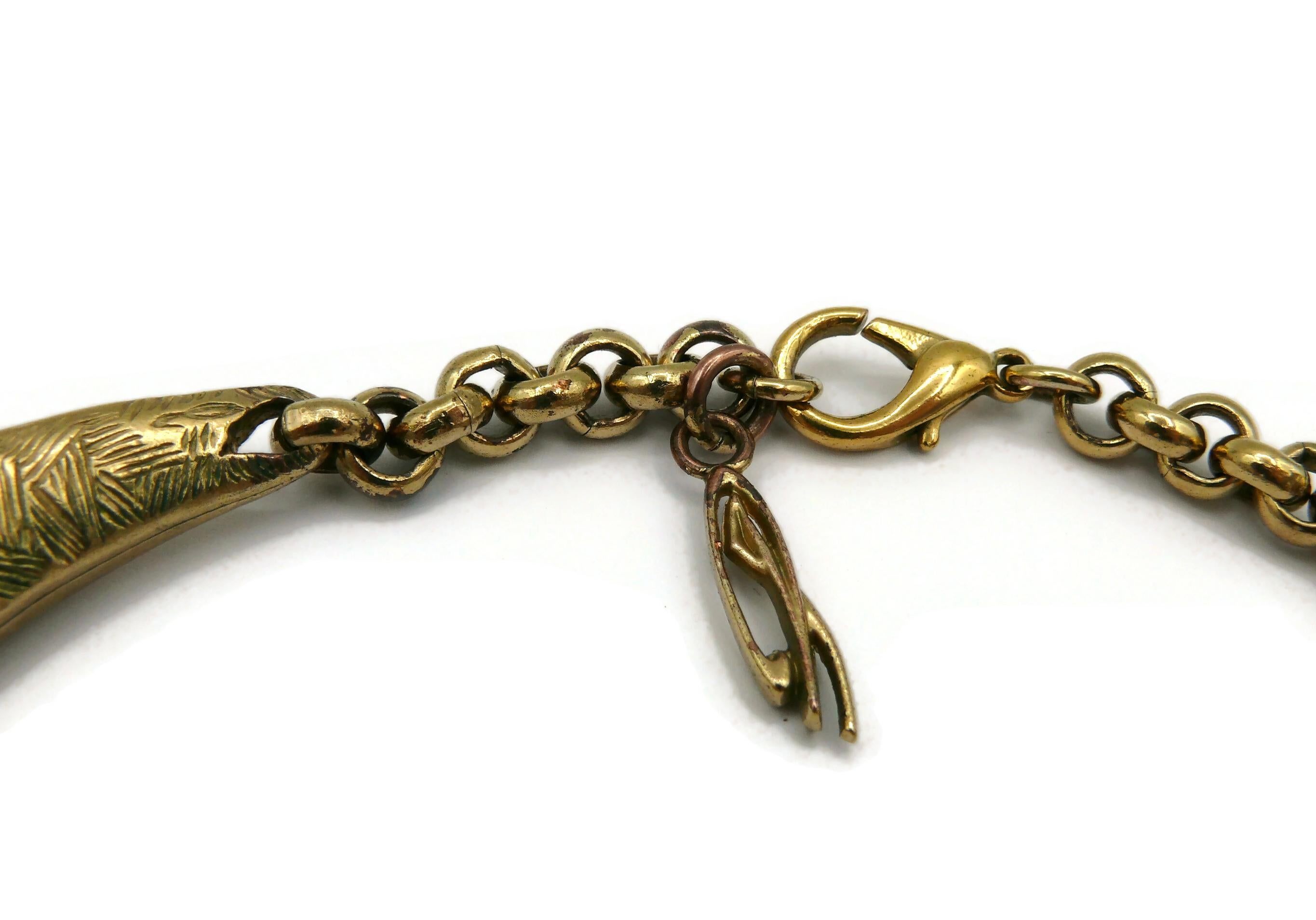 CHRISTIAN LACROIX Vintage Resin Choker Necklace For Sale 14