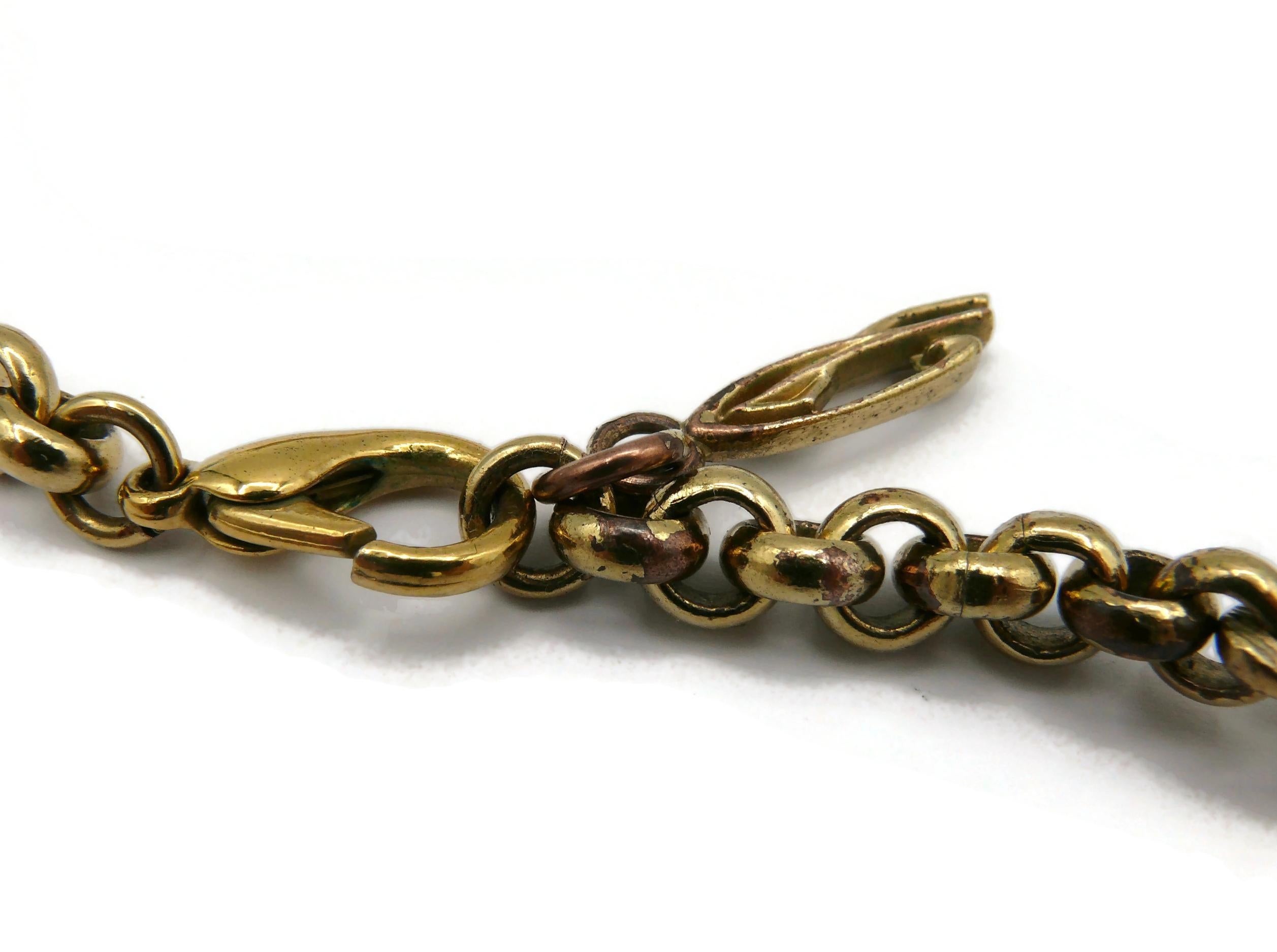 CHRISTIAN LACROIX Vintage Resin Choker Necklace For Sale 15