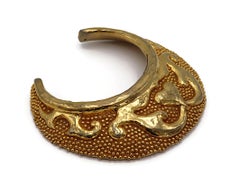 CHRISTIAN LACROIX Vintage Rigid Textured Choker Necklace