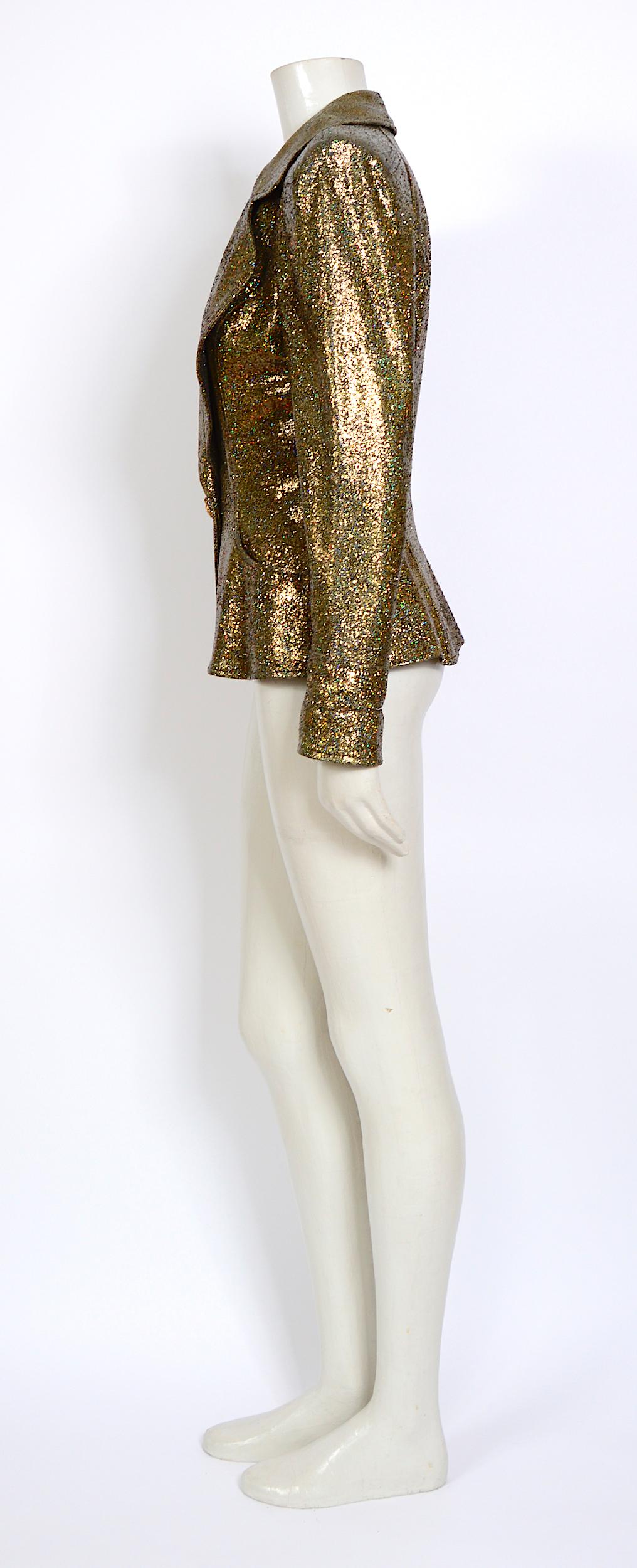 sparkly gold jacket