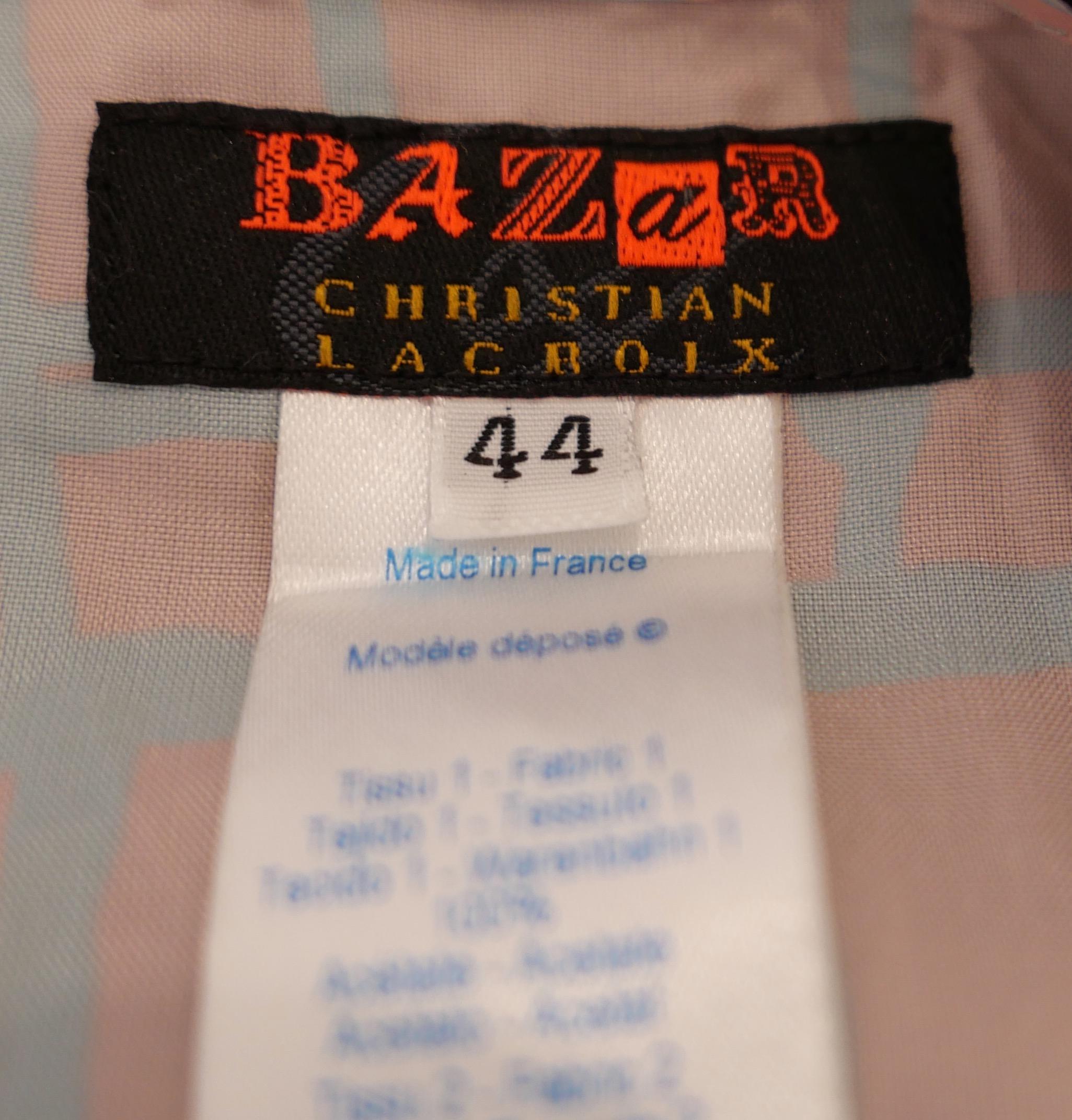 Christian Lacroix Vintage Satin & Velvet Black Maxi Skirt For Sale 4