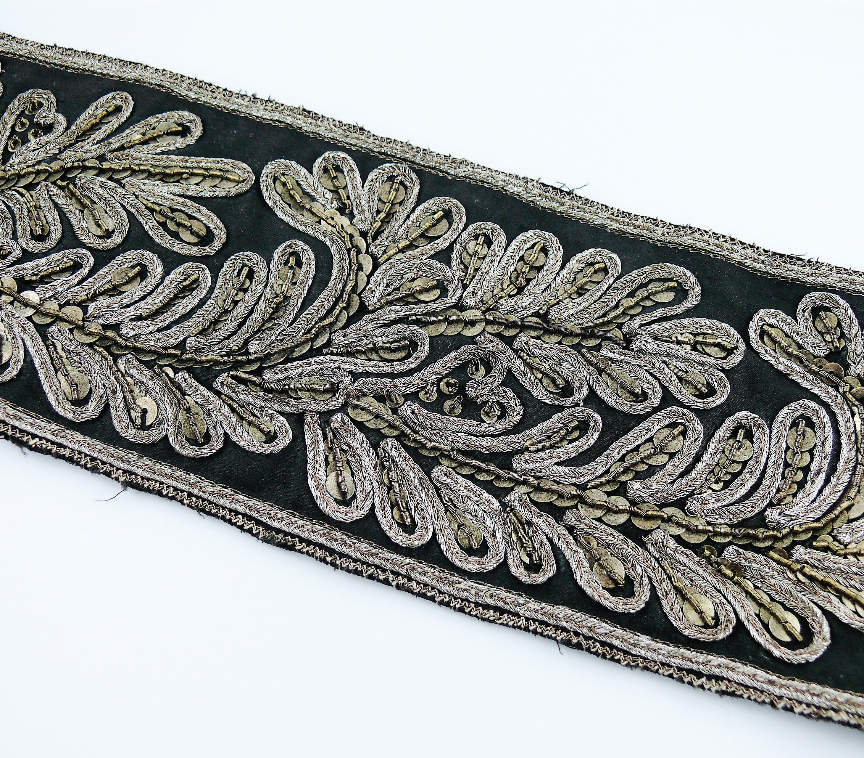 Christian Lacroix Vintage Sequined Obi Belt For Sale 7