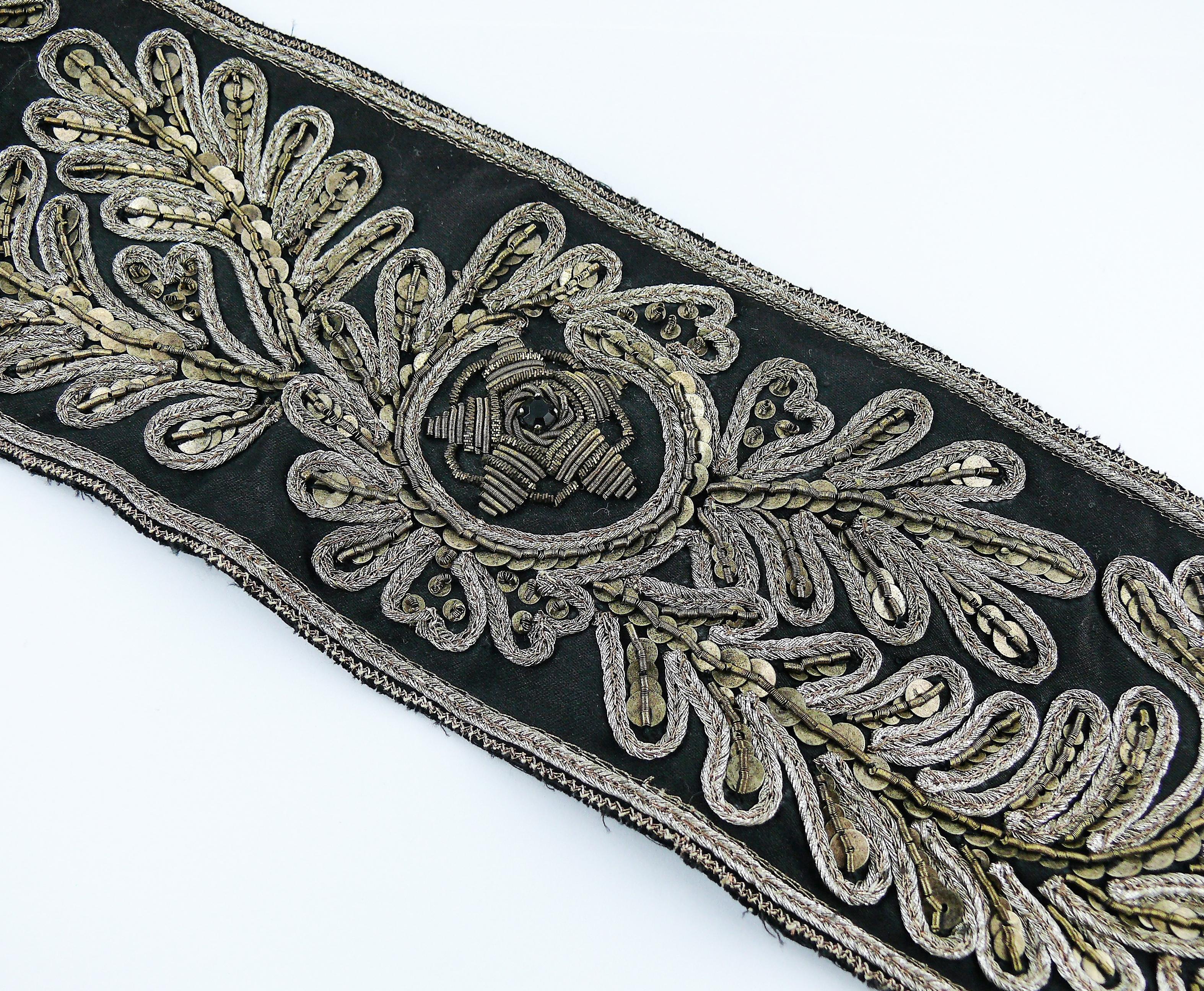 Christian Lacroix Vintage Sequined Obi Belt For Sale 8