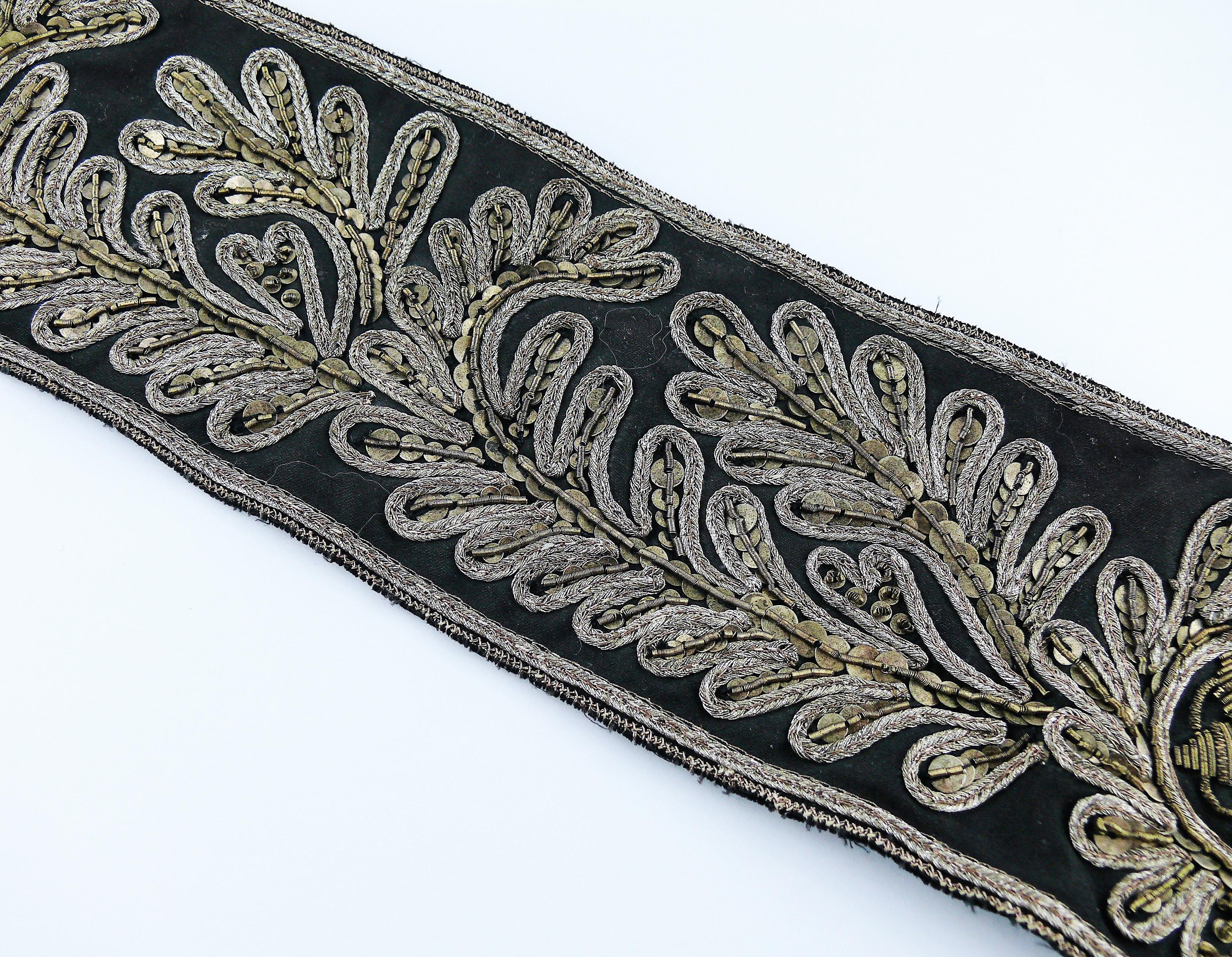 Christian Lacroix Vintage Sequined Obi Belt For Sale 9