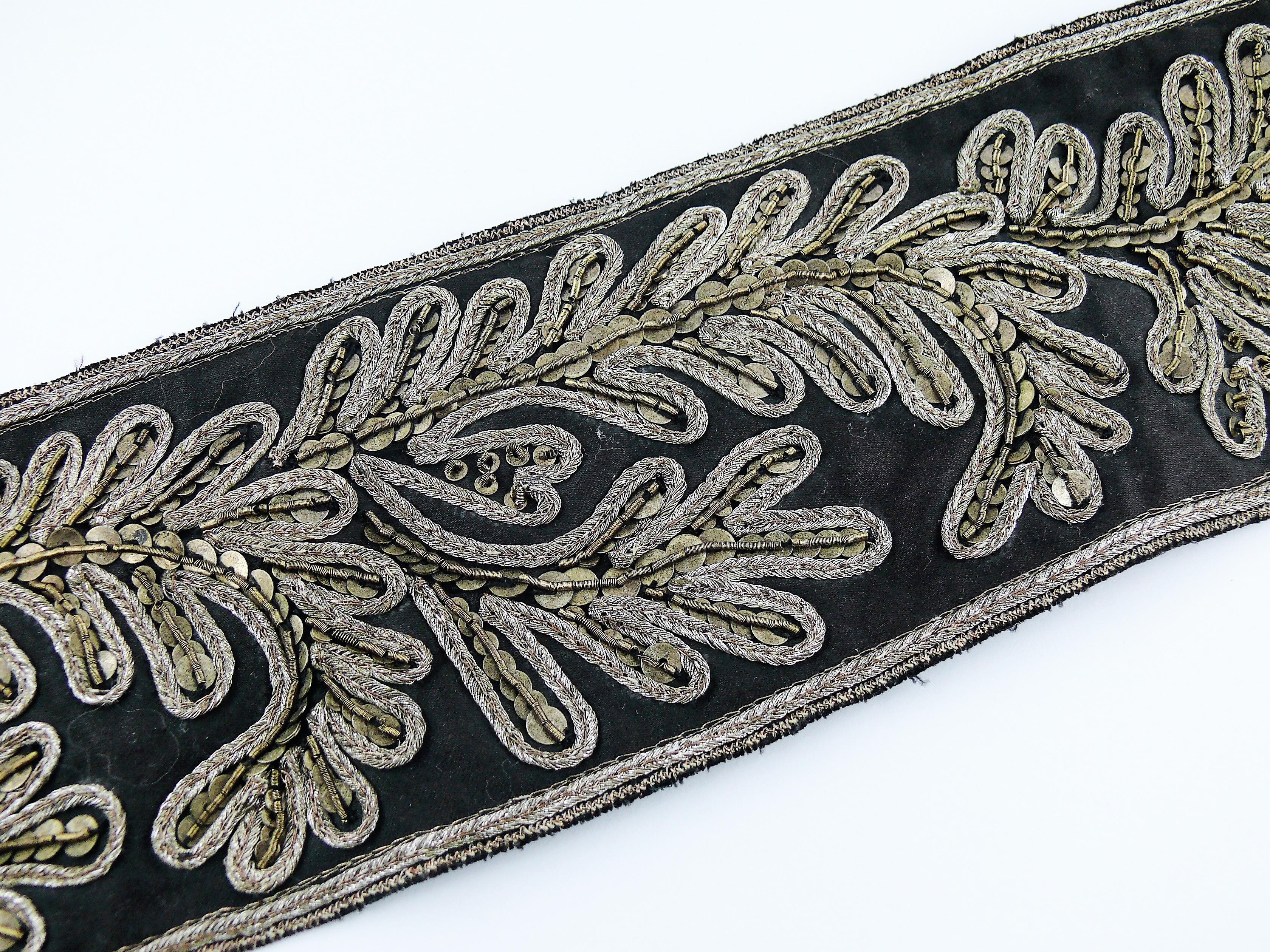 Christian Lacroix Vintage Sequined Obi Belt For Sale 10