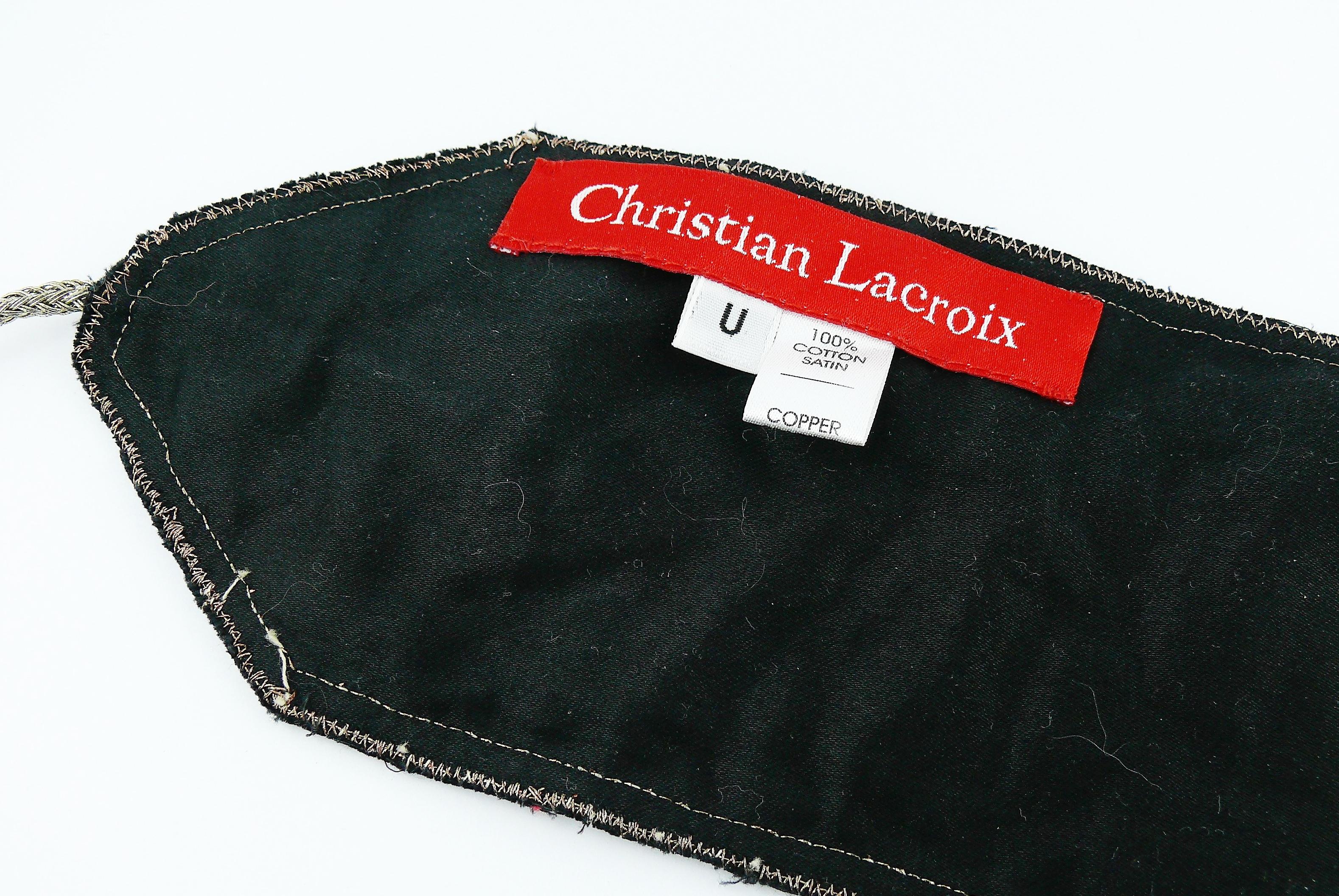 Christian Lacroix Vintage Sequined Obi Belt For Sale 14