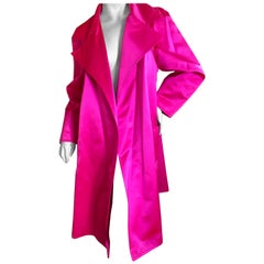 Christian Lacroix Vintage Shocking Pink Trench Coat
