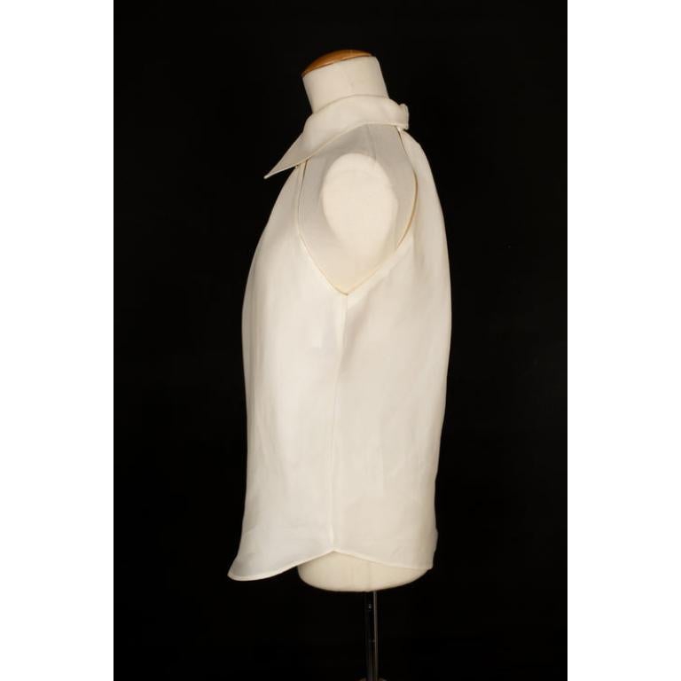 Women's Christian Lacroix White Blended Cotton Top