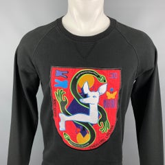 CHRISTIAN LACROIX x BRIAN KENNY Limitierte Auflage Größe S Rotes Baumwollpullovershirt